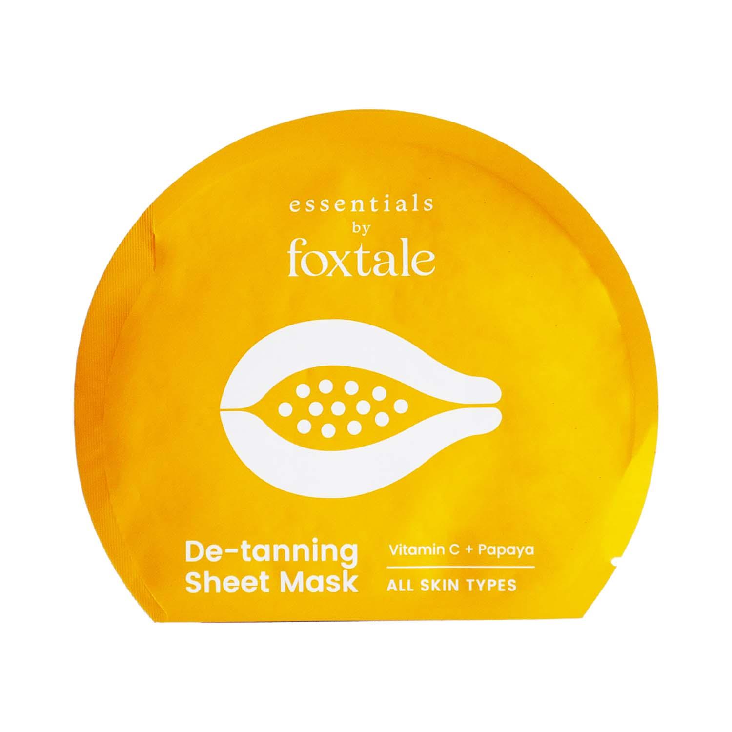Foxtale | Foxtale Essentials Tan Removal Sheet Mask With Vitamin C And Papaya (26g)