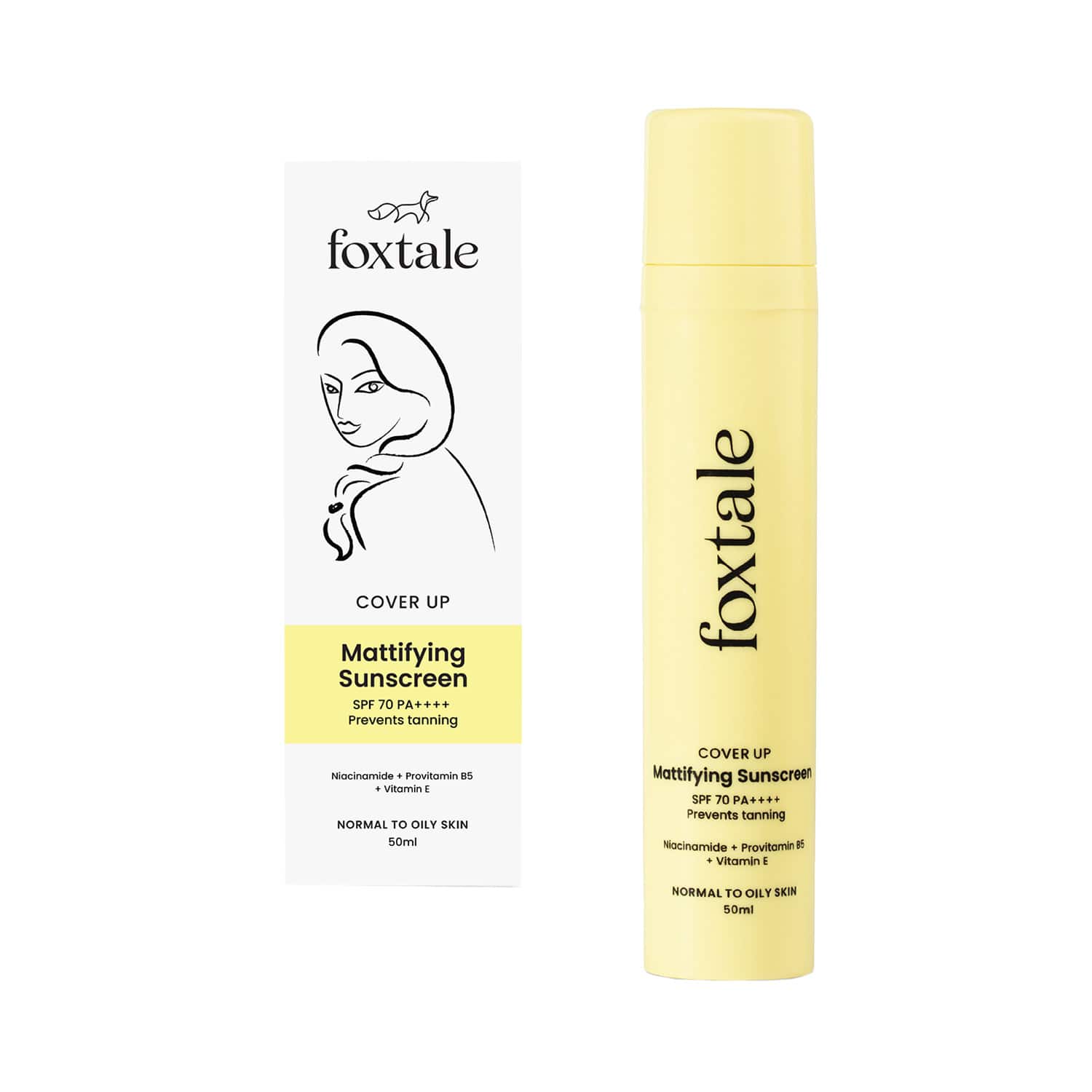Foxtale | Foxtale SPF 70 Gel Cream Sunscreen for Oily Skin with  PA++++ & Niacinamide (50 ml)
