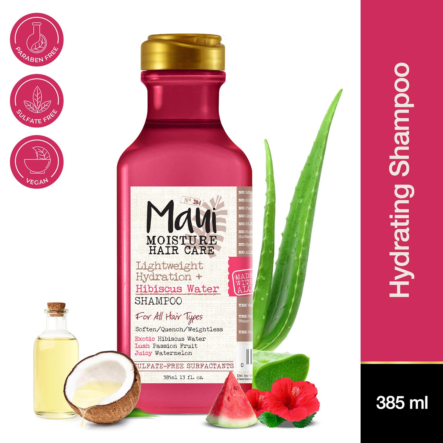 Maui Moisture Lightweight Hydration + Hibiscus Water Shampoo (385ml)