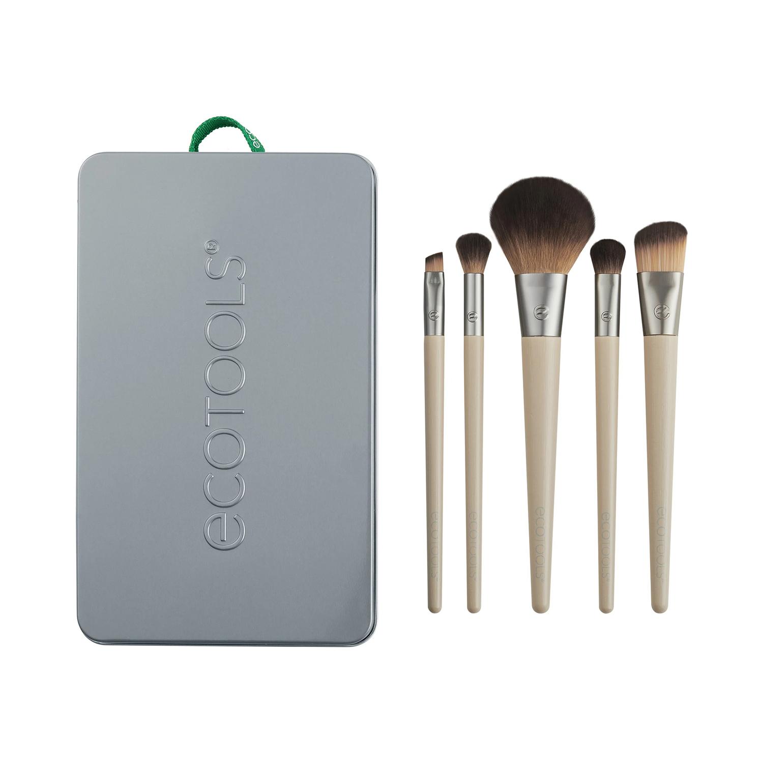 Ecotools | Ecotools Start The Day Beautifully Makeup Brush Kit - Beige (5 pcs)