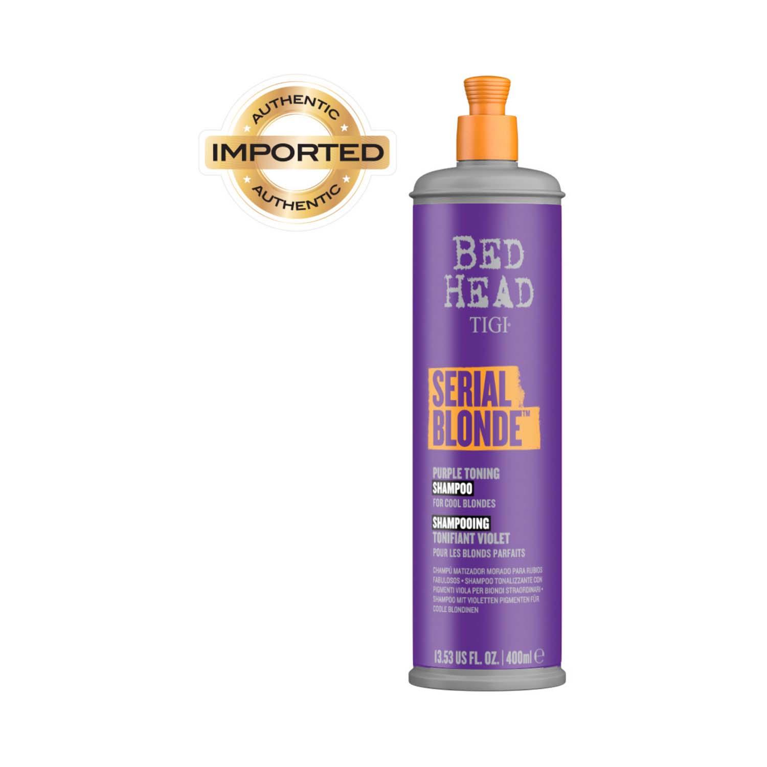 TIGI | TIGI Bed Head Serial Blonde Purple For Cool Blonde Colored Hair Toning Shampoo (400ml)