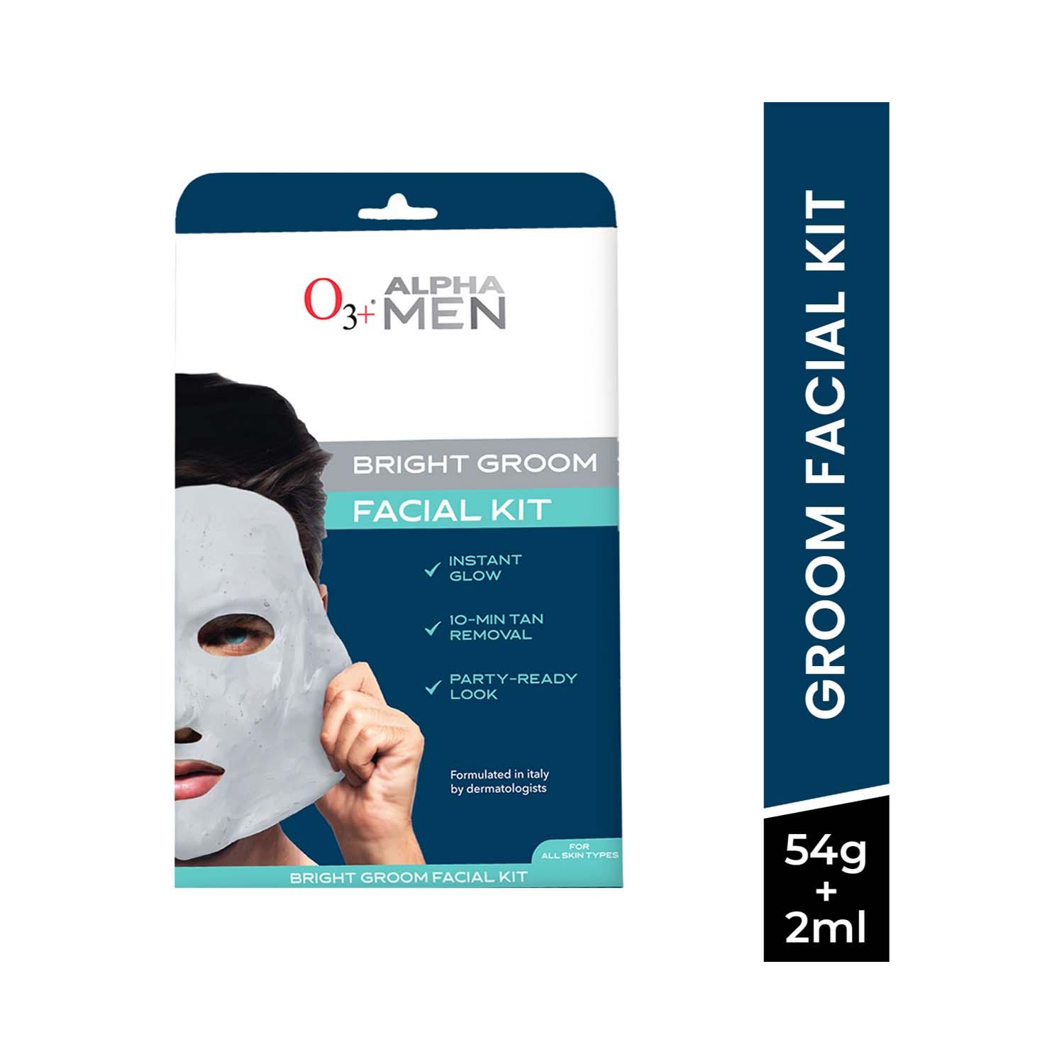 O3+ | O3+ Alpha Men Bright Groom Facial Kit (54g)