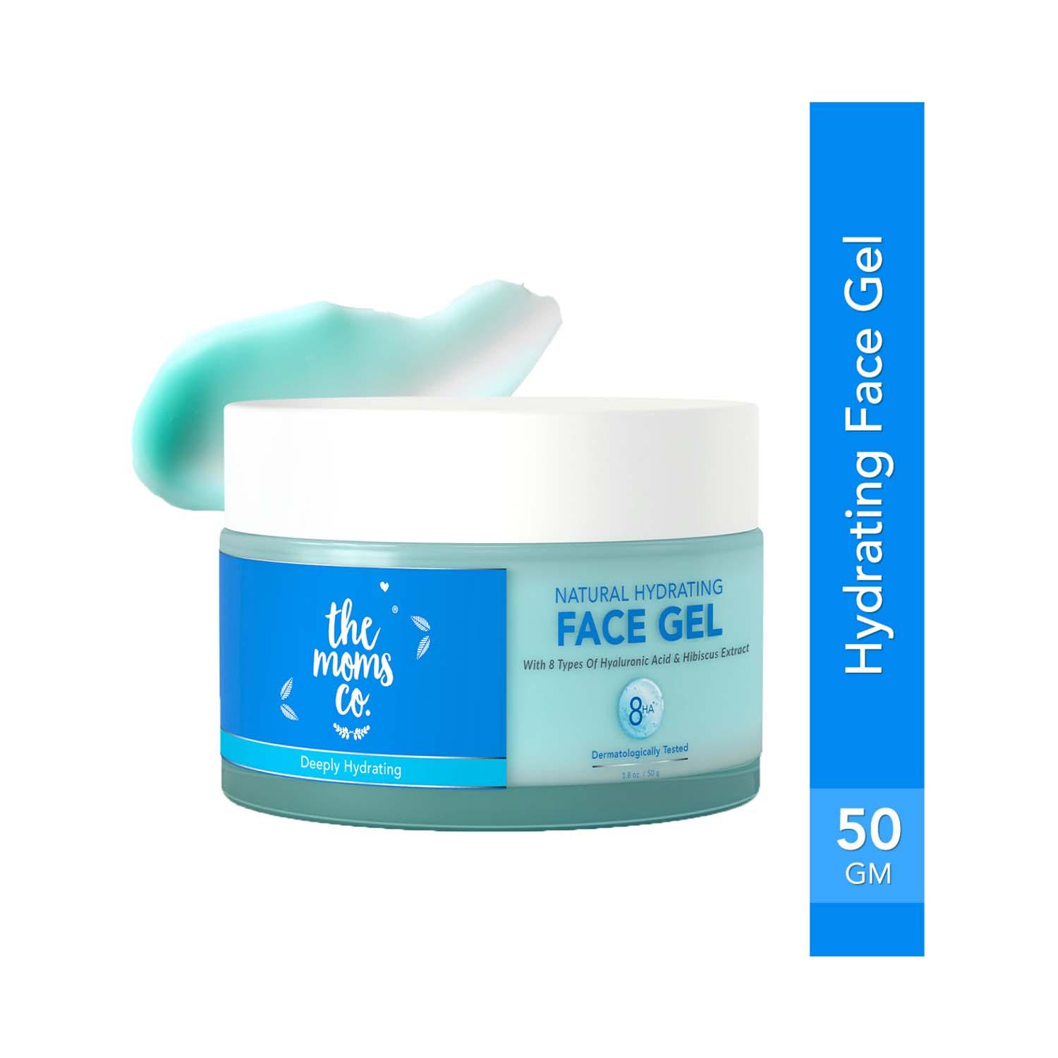 The Mom's Co. | The Mom's Co. Natural Hydrating Face Gel With 8 Types Of Hyaluronic Acid and Hibiscus Extracts (50g)