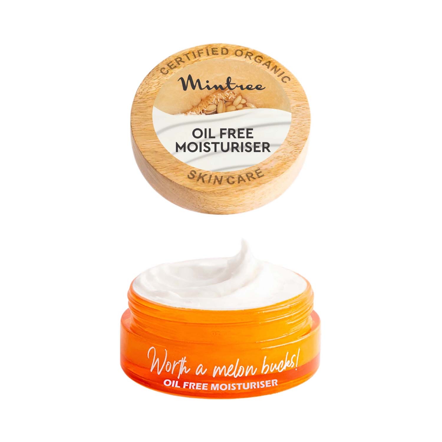 Mintree Certified Organic Melon Face Scrub, Exfoliates & Brightens Skin, Tan Removal (50g)