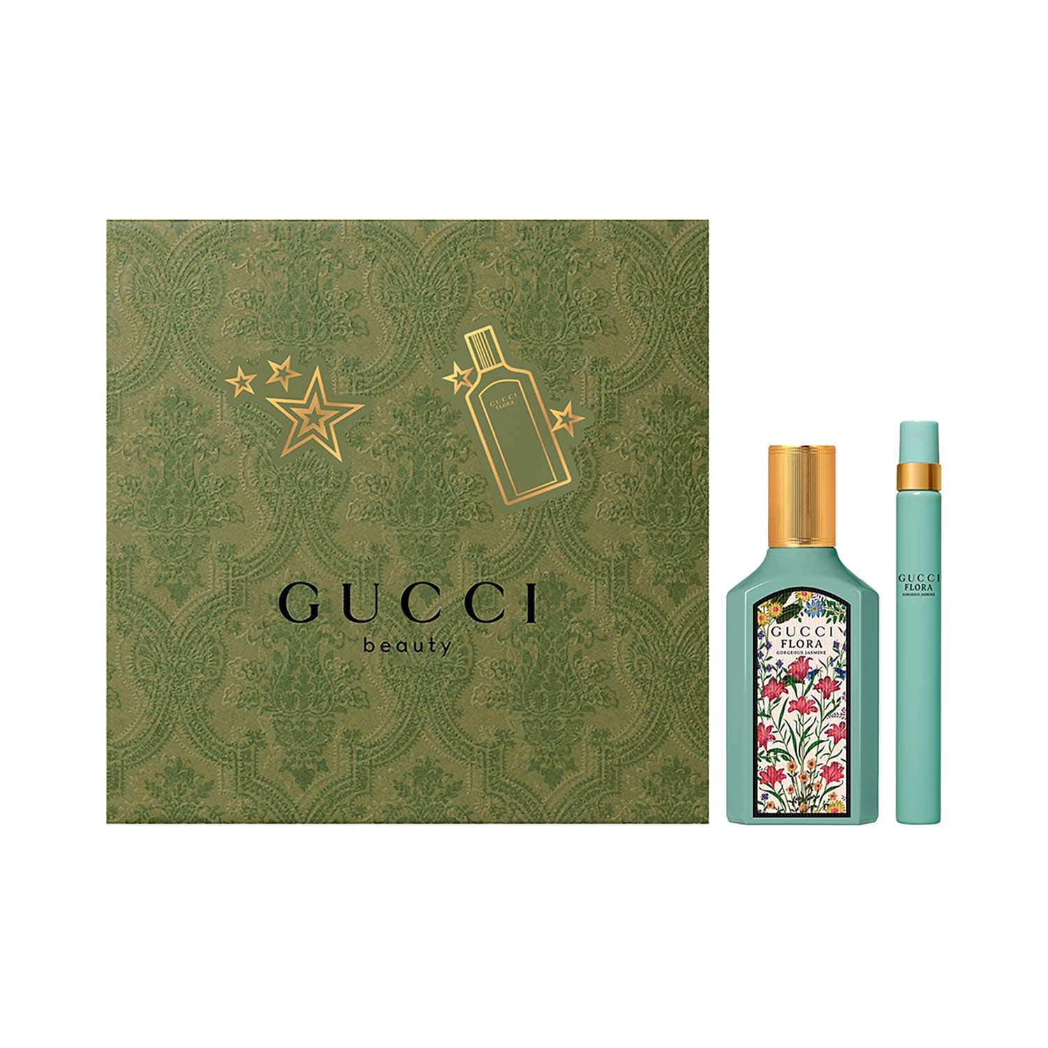 Gucci Flora Jasmine Eau De Parfum Gift Set And Miniature (2 Pcs) Gucci