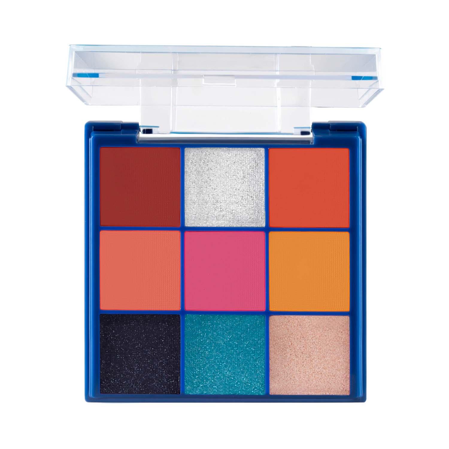 MARS | MARS Makeup Kit With 9 Highly Pigmented Eyeshadows, Blusher And Highlighter - 02 (16g)