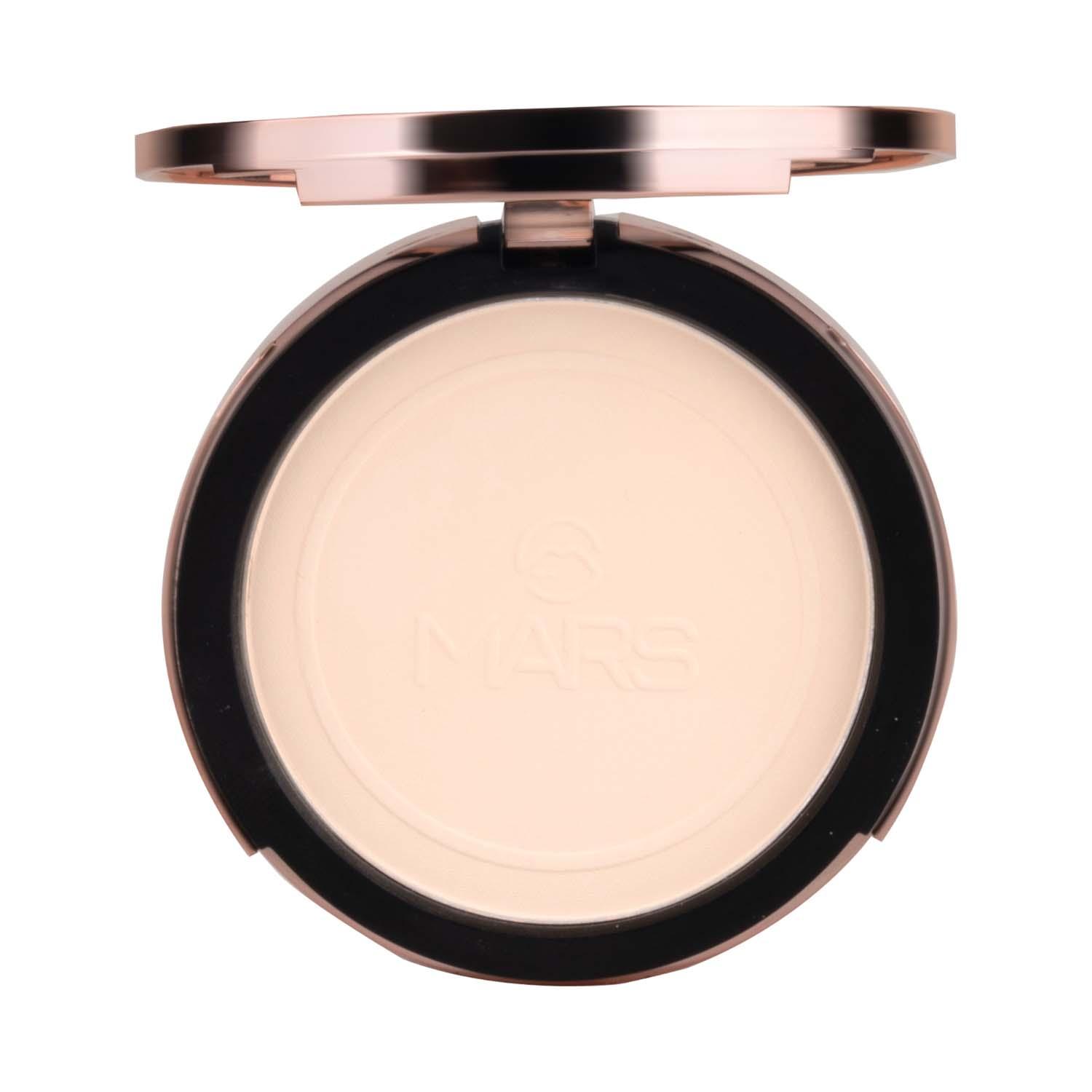 MARS Matte On Compact Powder With Puff Applicator - 02 Beige (8g)