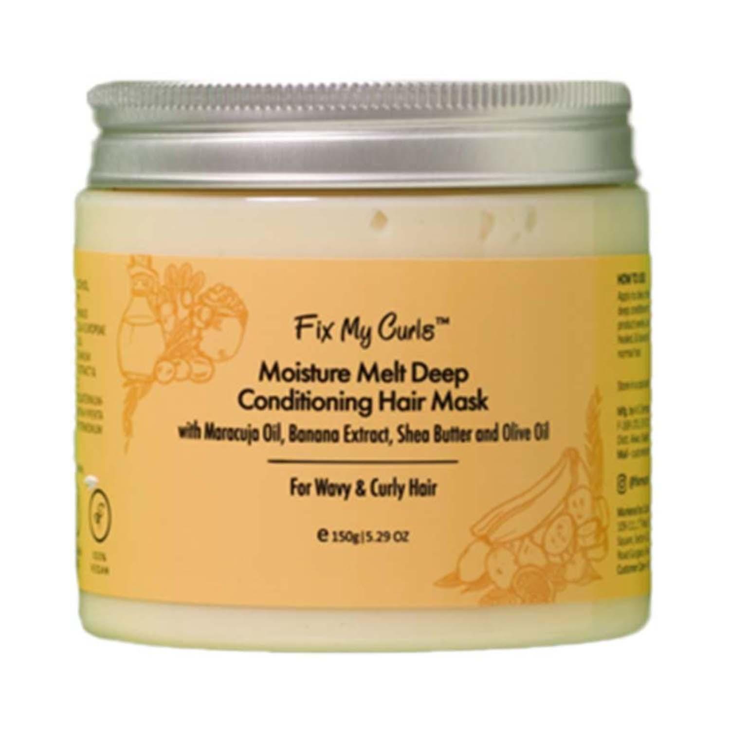 Fix My Curls | Fix My Curls Moisture Melt Deep Conditioning Hair Mask For Curly And Wavy Hair (150 g)