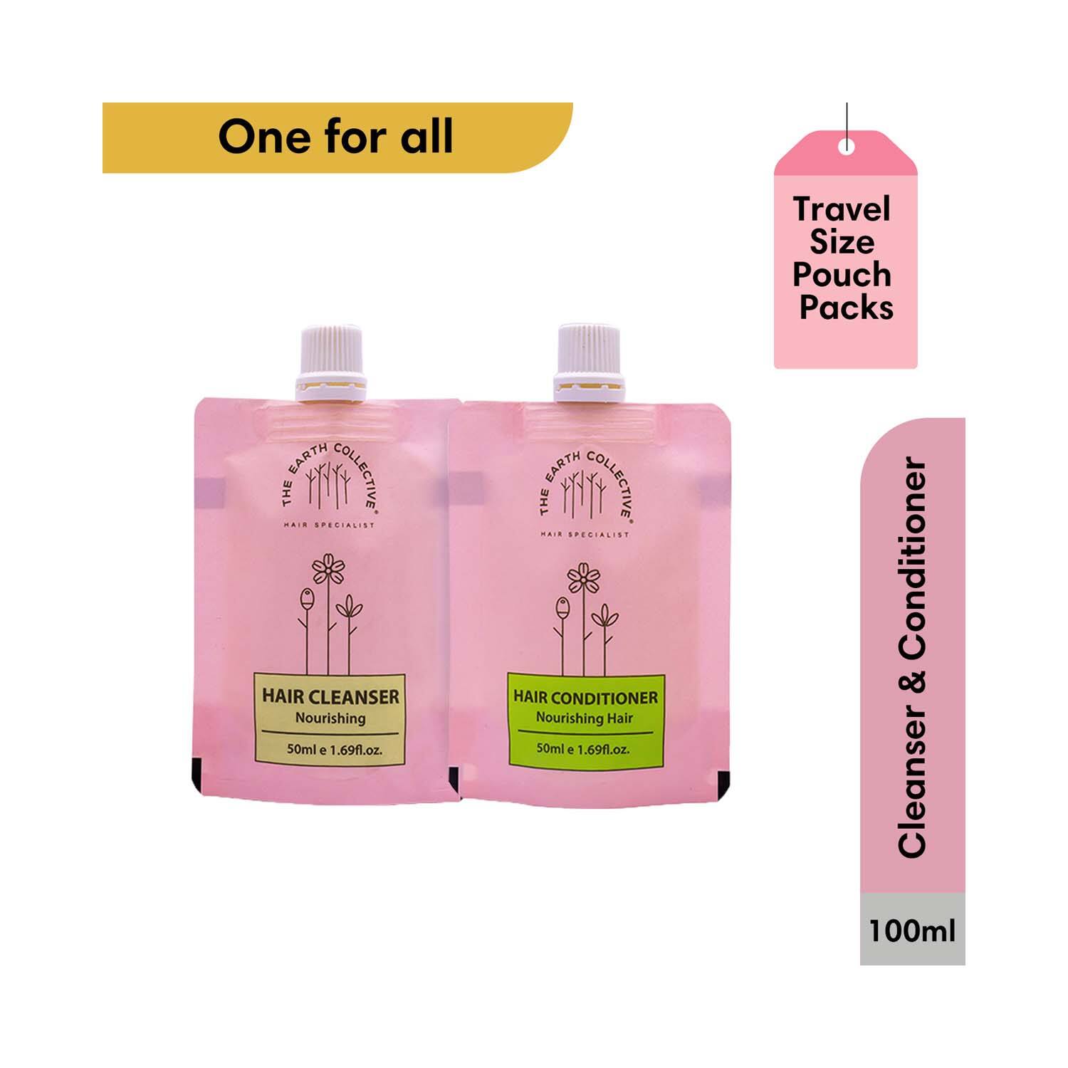 The Earth Collective | The Earth Collective Cleanser & Conditioner Combo Nourishing Hair Travel Pack (2 Pcs)