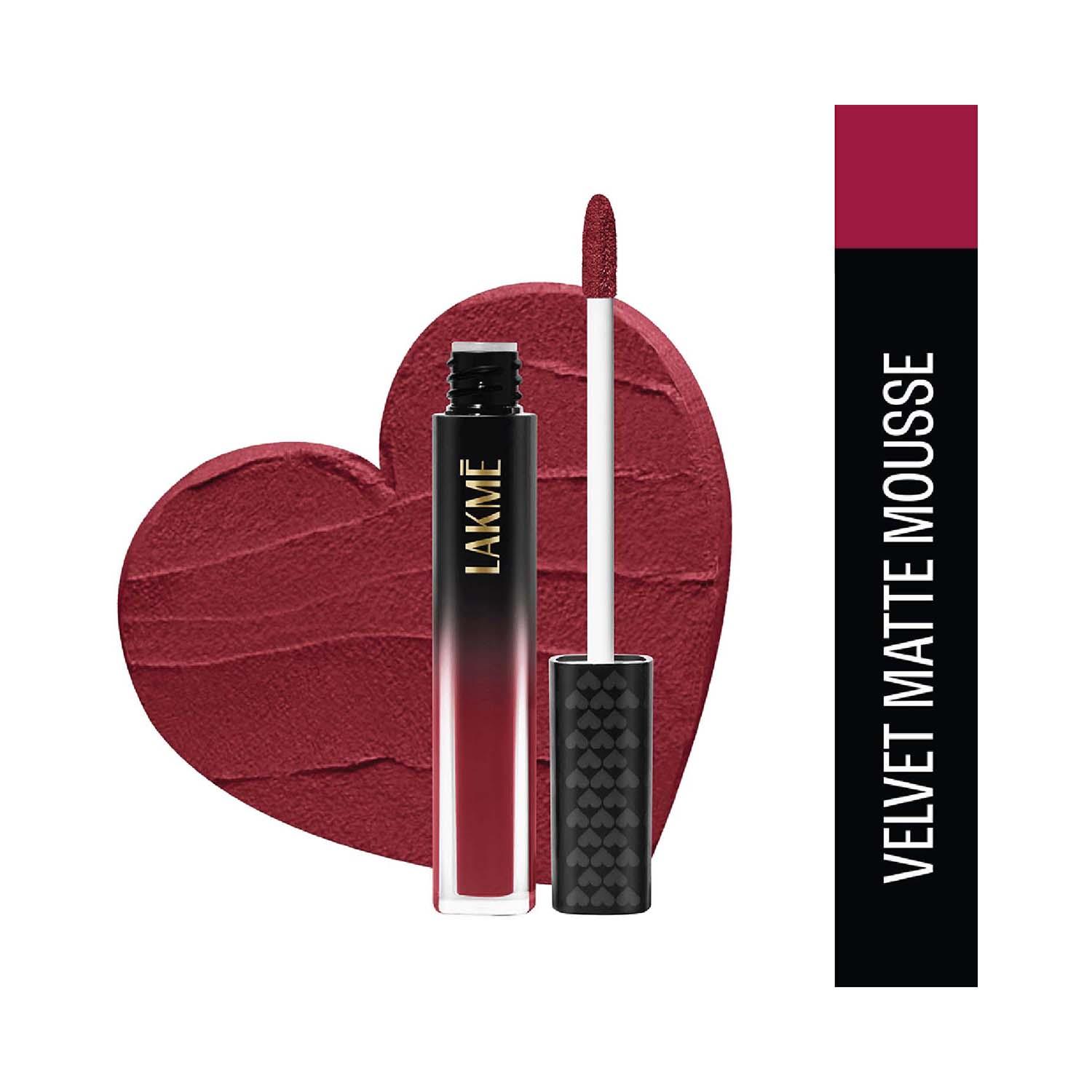 Lakme | Lakme Extraordin-Airy Lip Mousse Liquid Lipstick - Love Me Red (4.6g)
