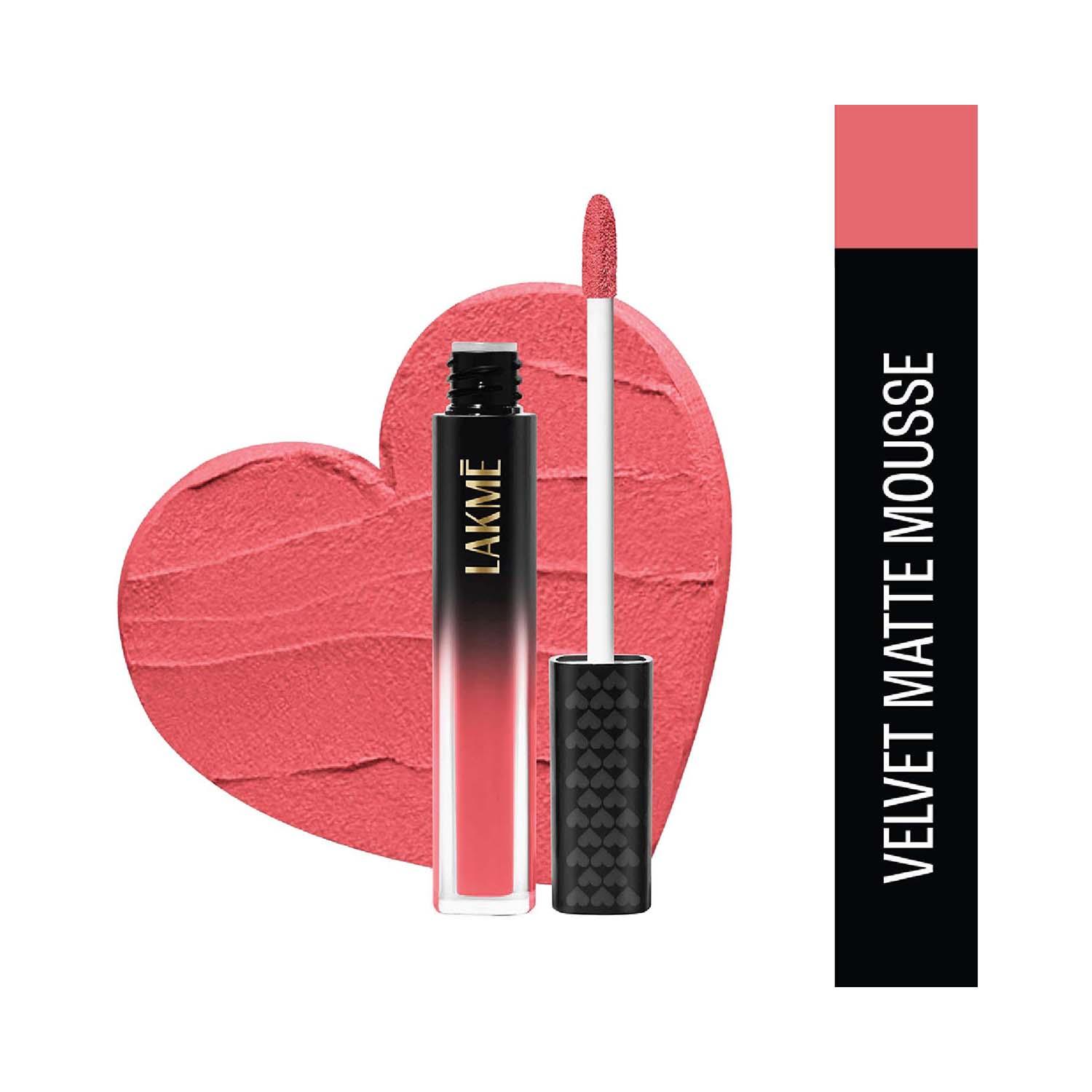 Lakme | Lakme Extraordin-Airy Lip Mousse Liquid Lipstick - Sweetheart Pink (4.6g)