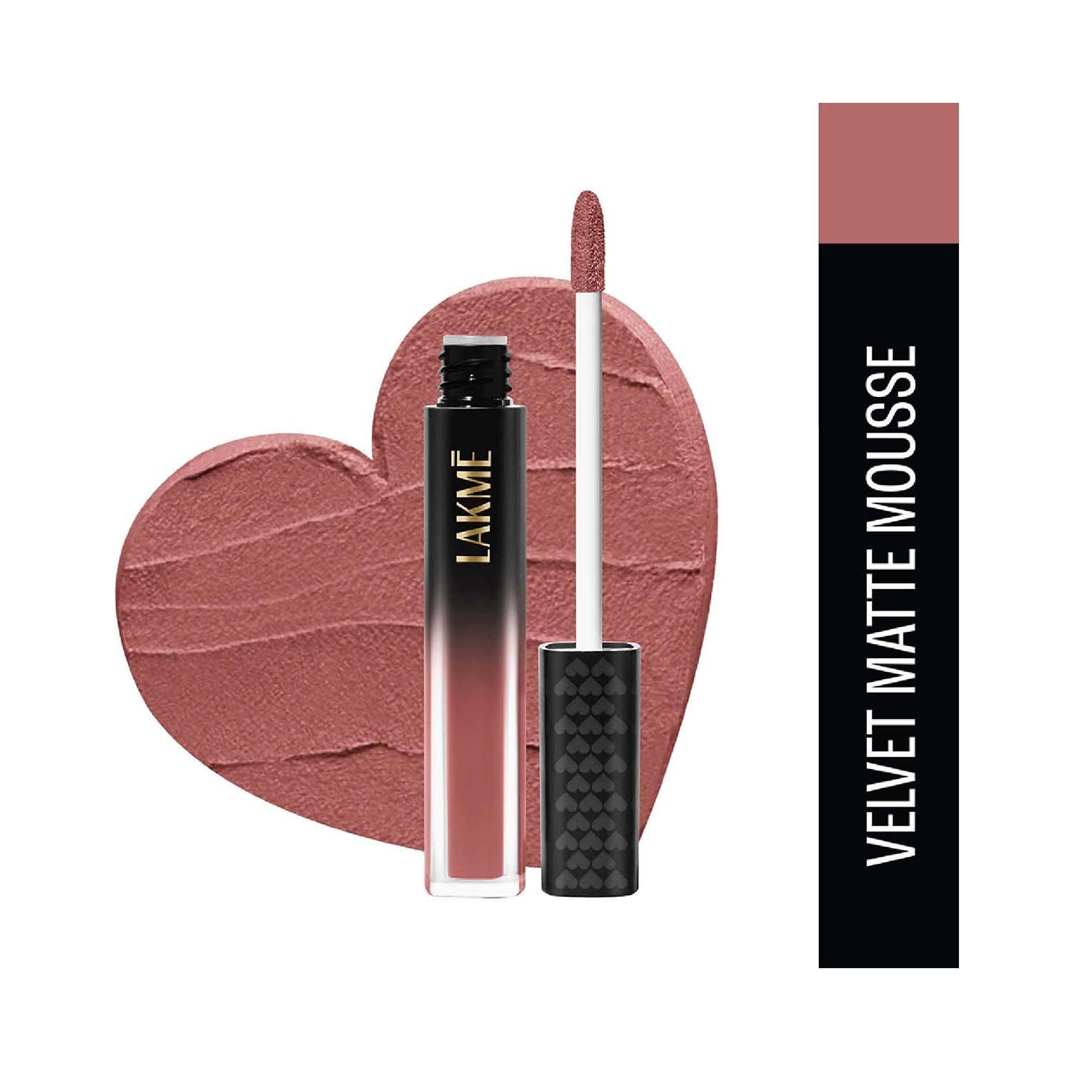 Lakme | Lakme Extraordin-Airy Lip Mousse Liquid Lipstick - Blush Nude (4.6g)