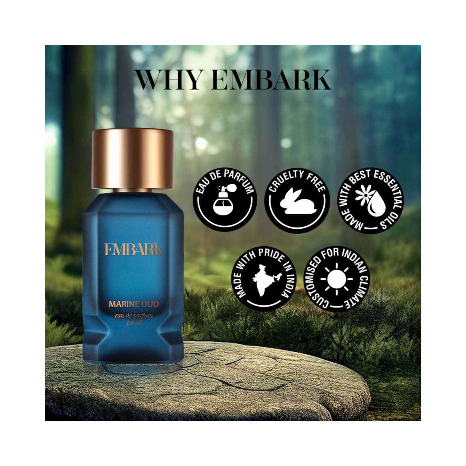 Buy EMBARK Oud Marine Eau De Parfum For Unisex (100 ml) Online at