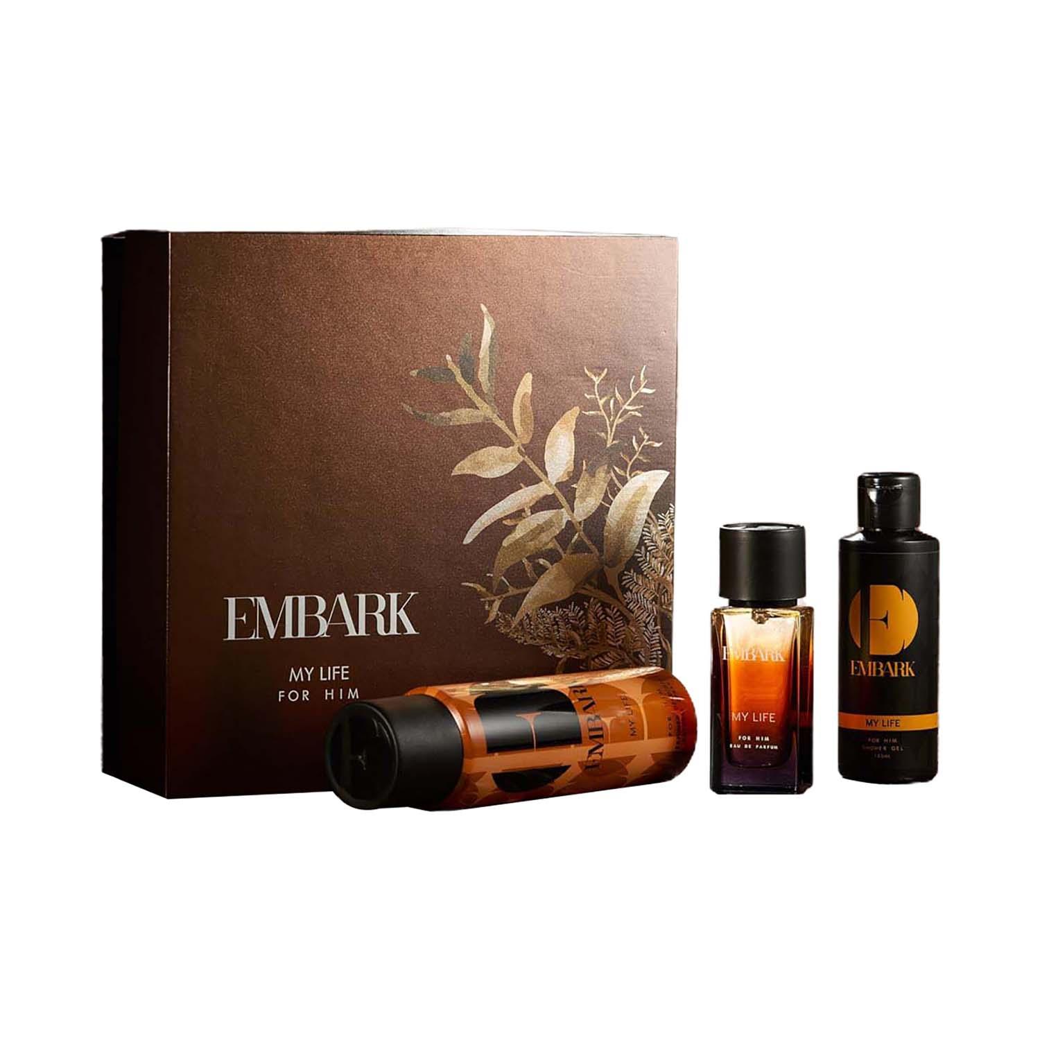 EMBARK | EMBARK My Life Eau De Parfum and Shower Gel & Deodorant For Men Gift Set (3 pcs)