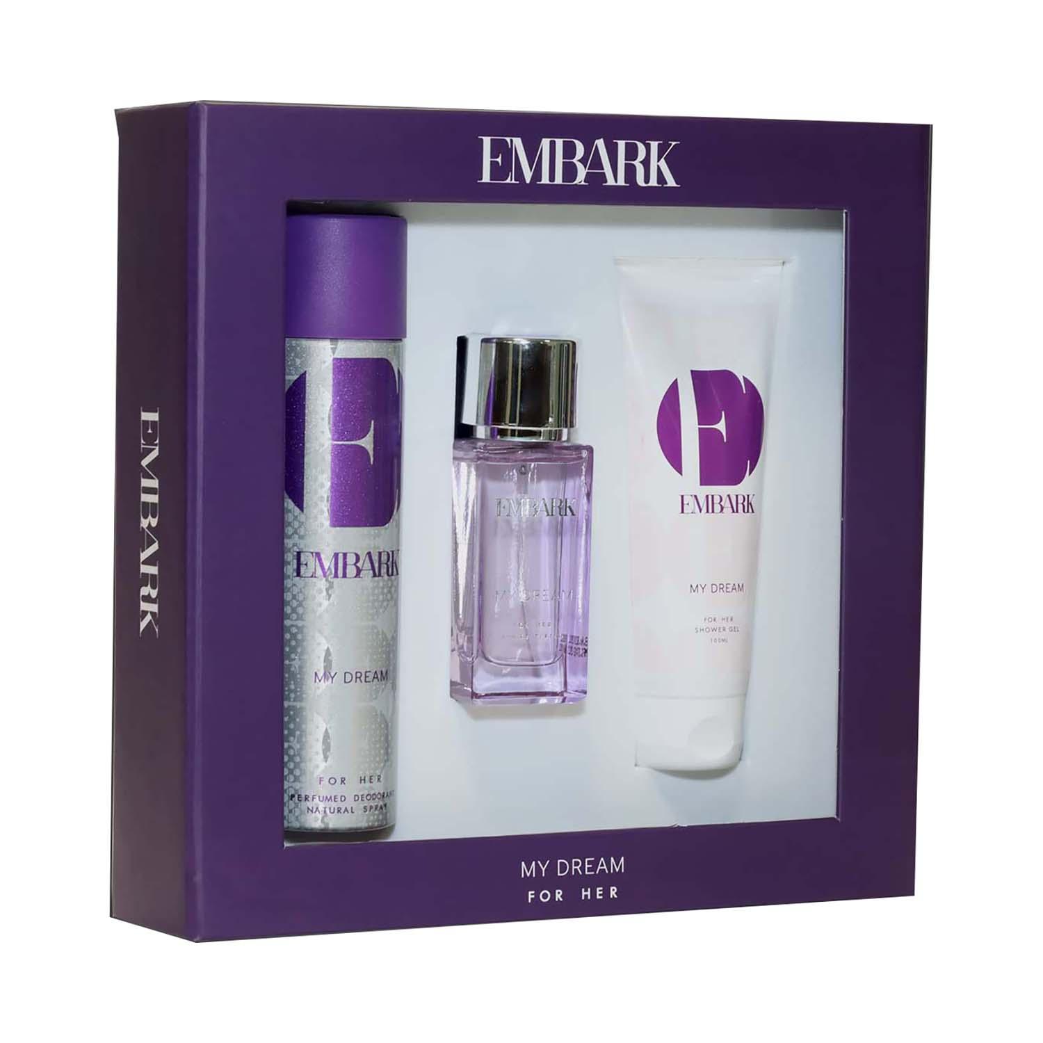 EMBARK | EMBARK My Dream Eau De Parfum and Shower Gel & Deodorant For Women Gift Set (3 pcs)
