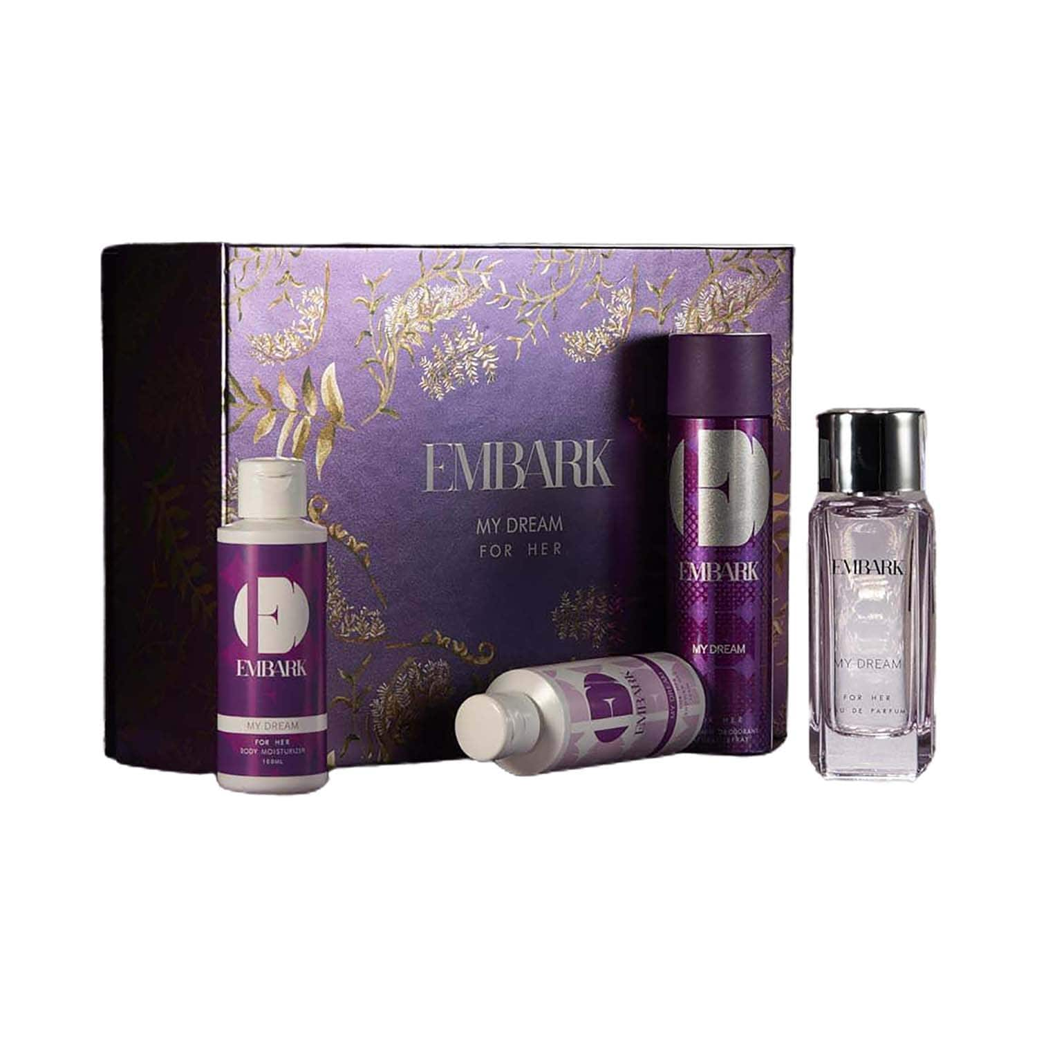 EMBARK | EMBARK My Dream Eau De Parfum and Body Lotion & Shower Gel & Deodorant & Pouch For Women Set (5 pcs)