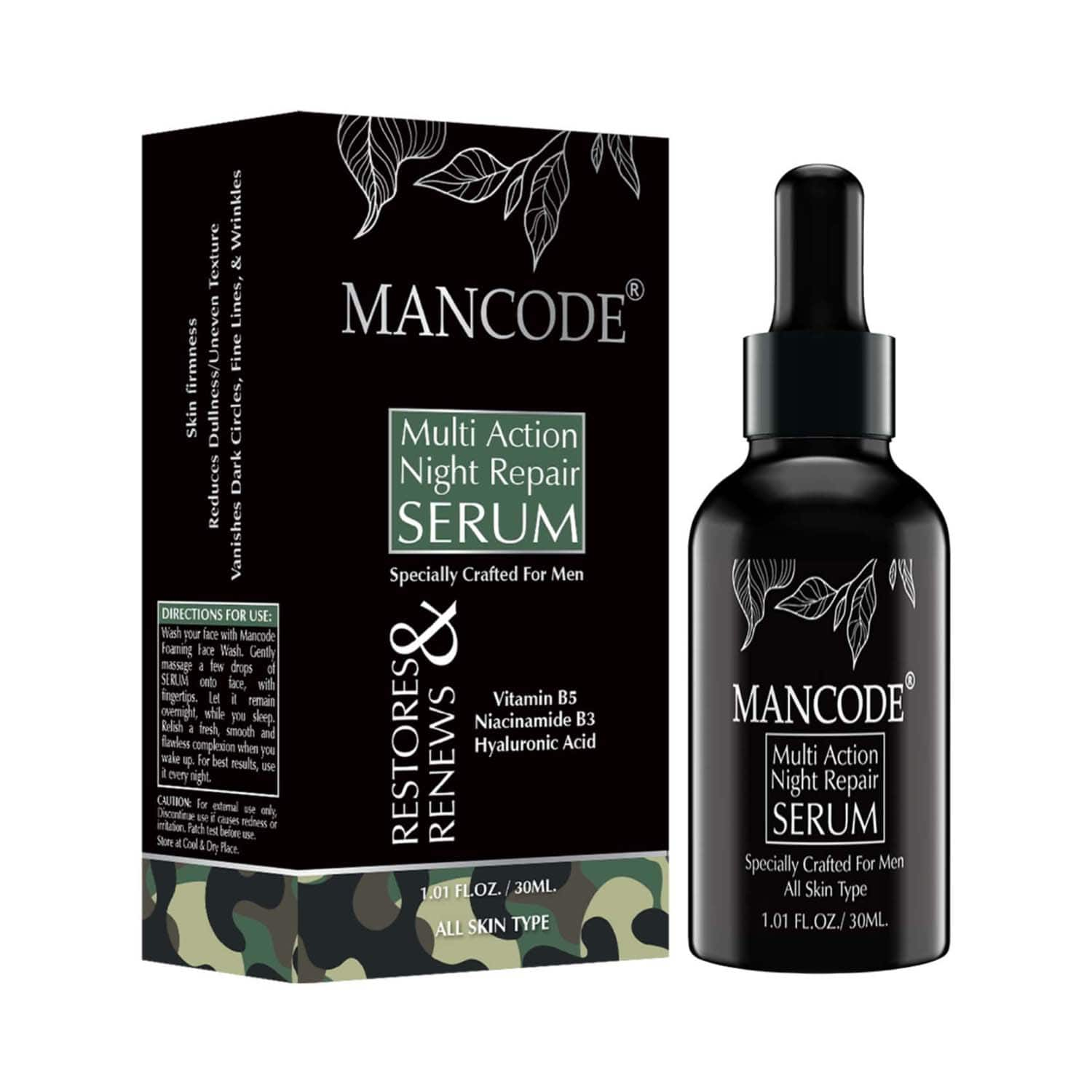 Mancode | Mancode Multi Action Night Repair Serum For Men (30 ml)