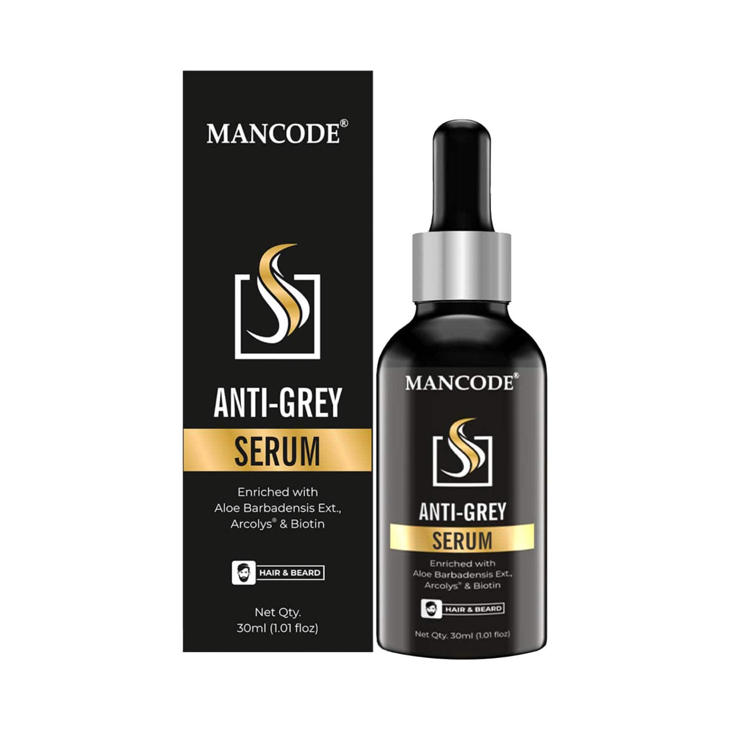 Mancode | Mancode Anti Grey Hair & Beard Serum For Men (30 ml)