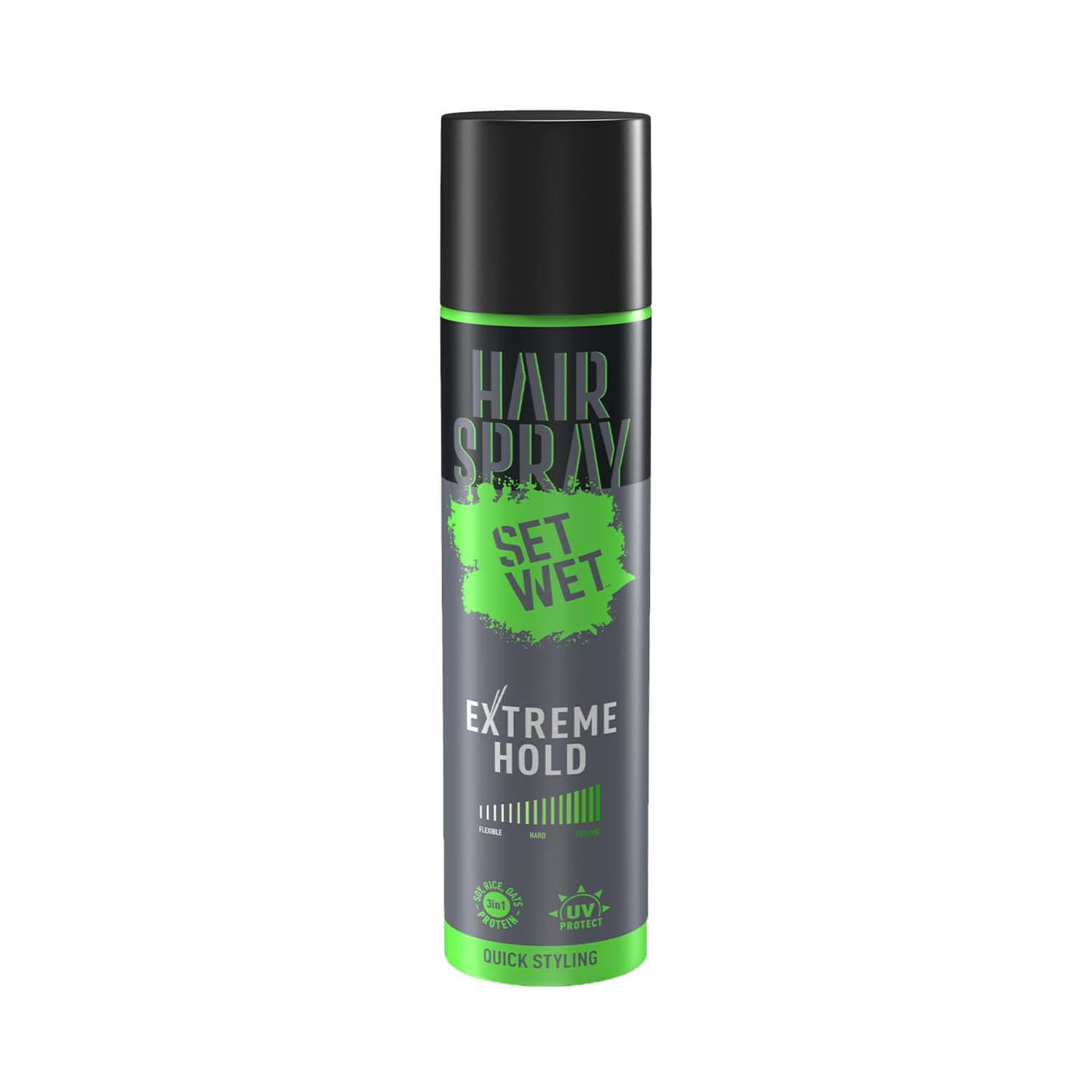Set Wet | Set Wet Extreme Hold Hair Spray for Men (200 ml)