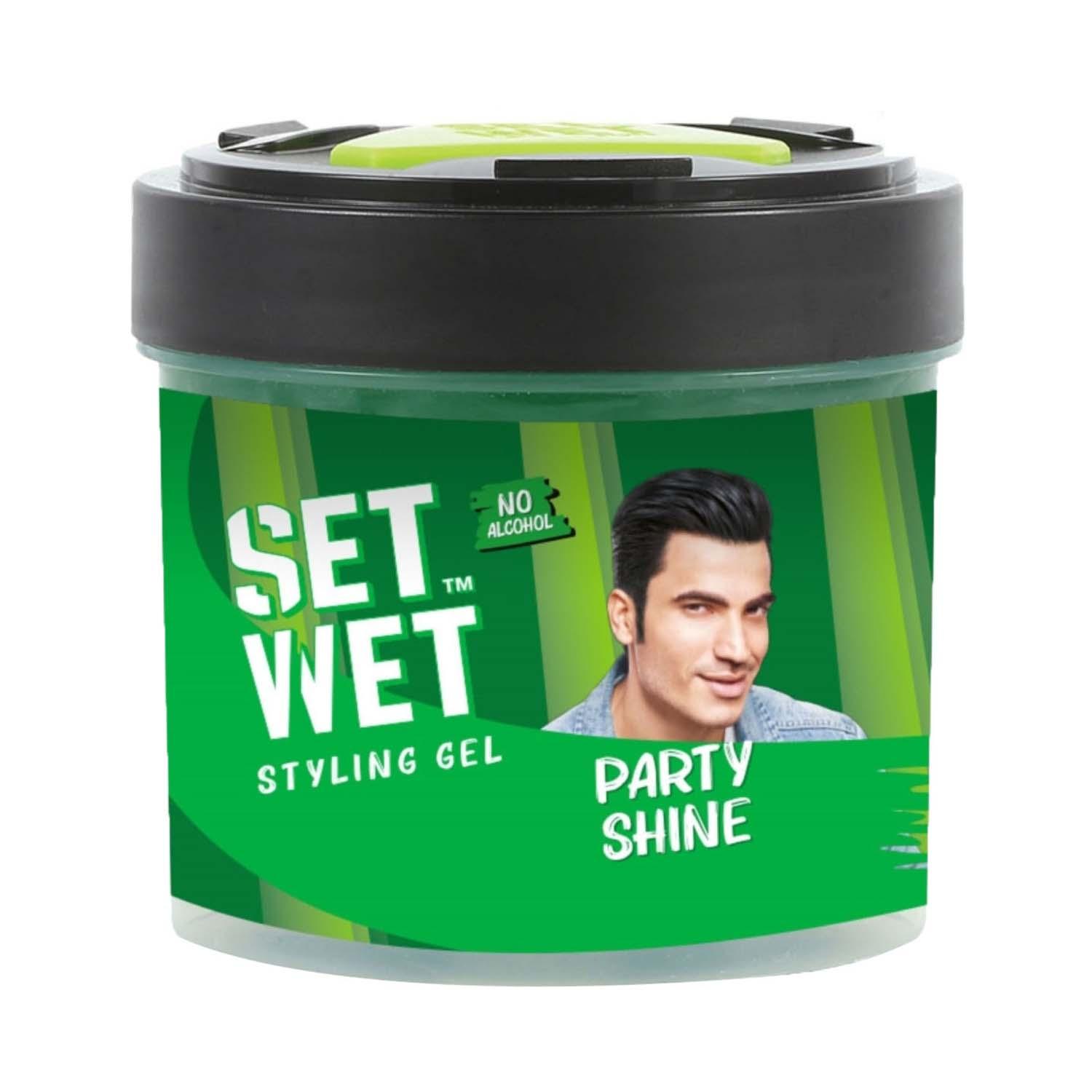 Set Wet Styling Hair Party Shine Gel for Men (250 g)