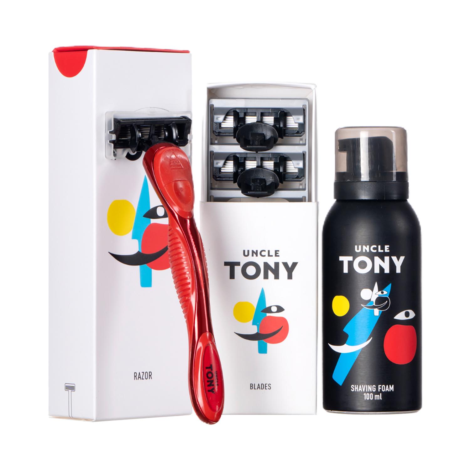 Uncle Tony | Uncle Tony Complete Starter Red Grooming Kit (3 pcs)
