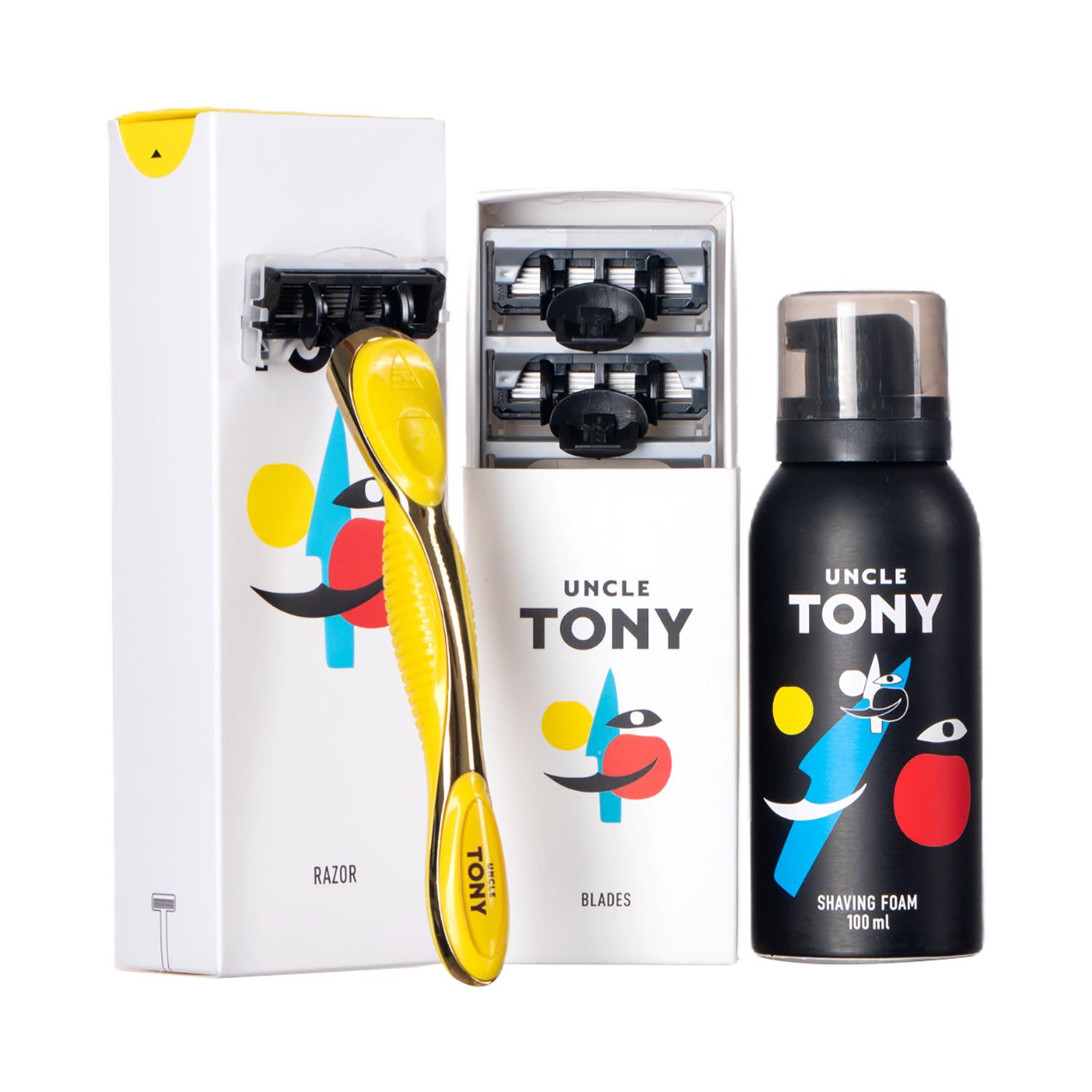 Uncle Tony | Uncle Tony Complete Starter Yellow Grooming Kit (3 pcs)