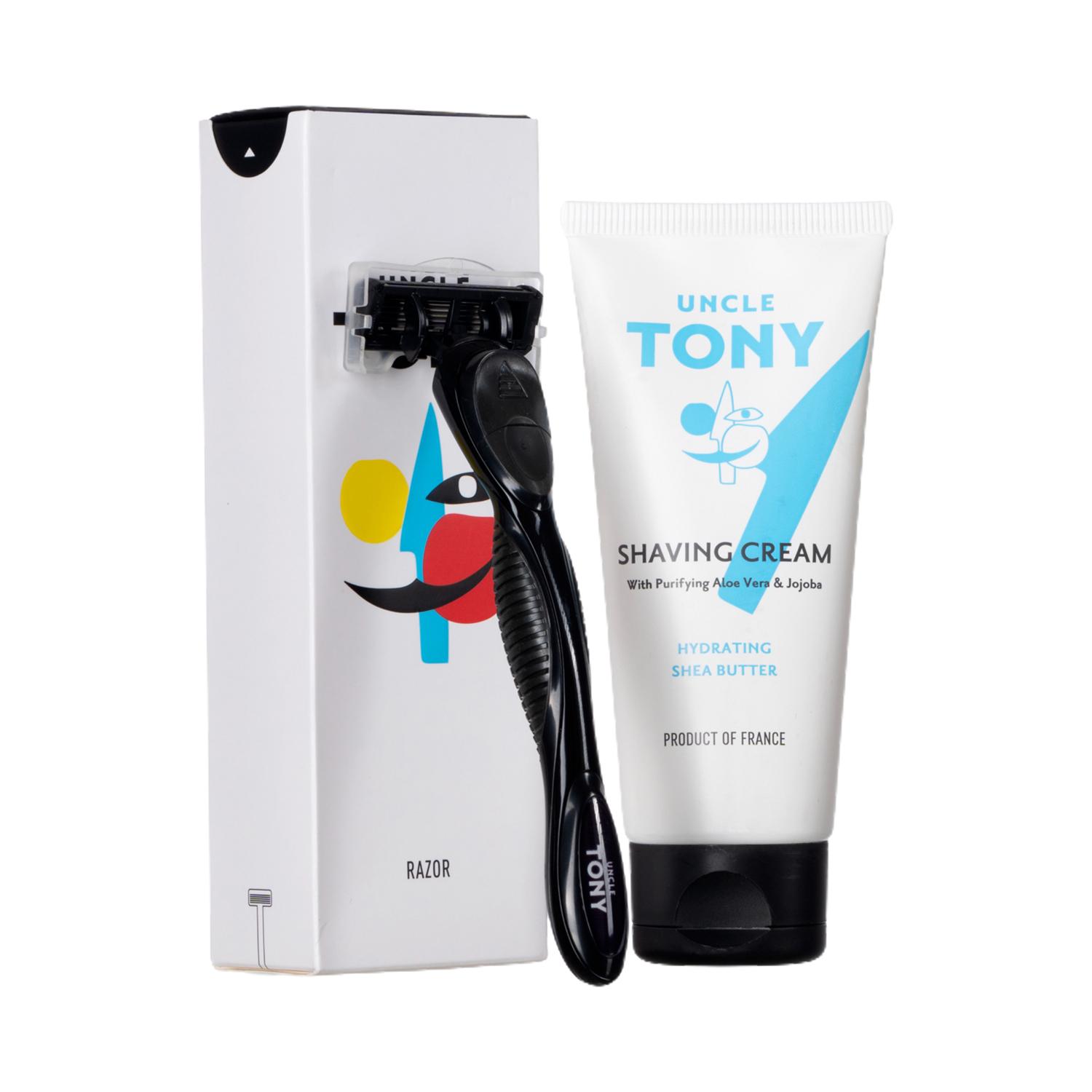 Uncle Tony | Uncle Tony Shaving Sets Black Grooming Kit (2 pcs)