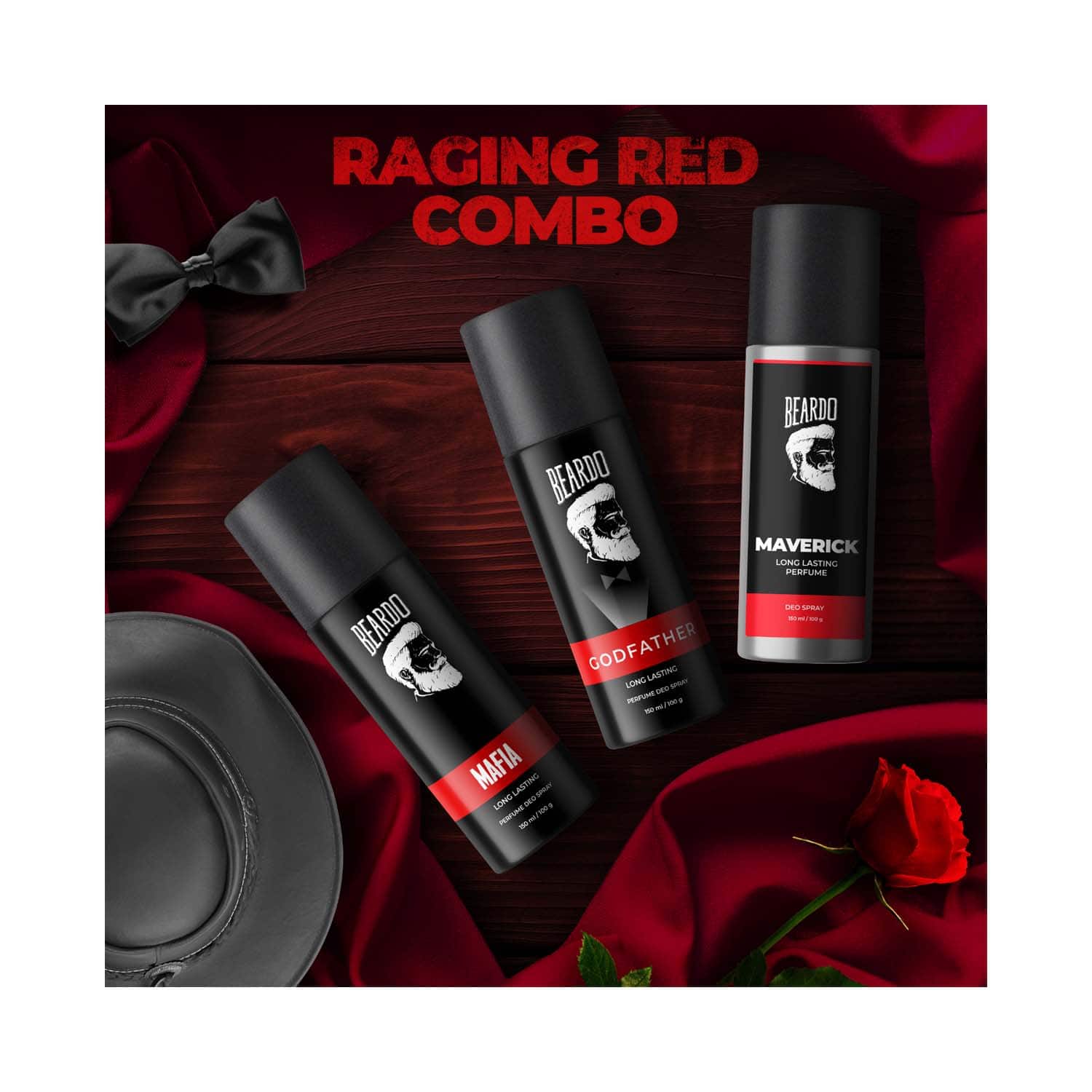 Beardo | Beardo Godfather, Mafia & Maverick Deo Spray For Men Set (3 pcs)