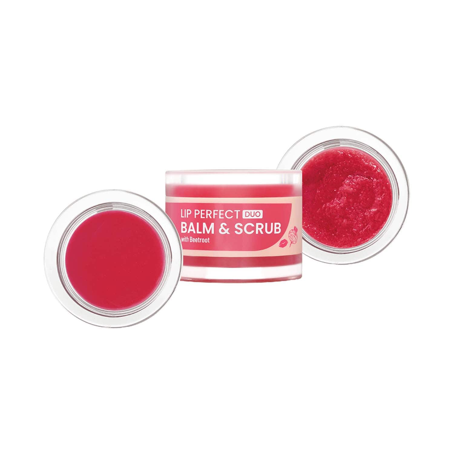 Swiss Beauty | Swiss Beauty Lip Perfect Duo Balm & Scrub with Coffee Extract - Beetroot (7 g)