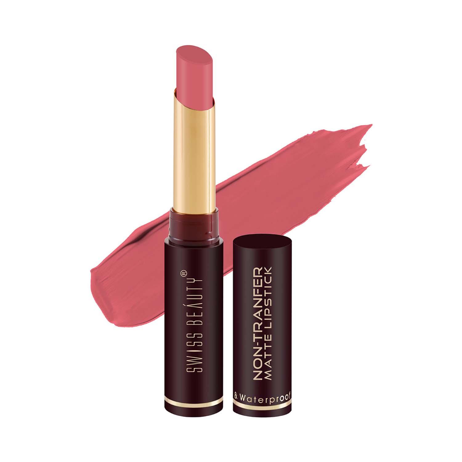 Swiss Beauty | Swiss Beauty Non-Transfer Matte Lipstick - Berrylicious (2 g)