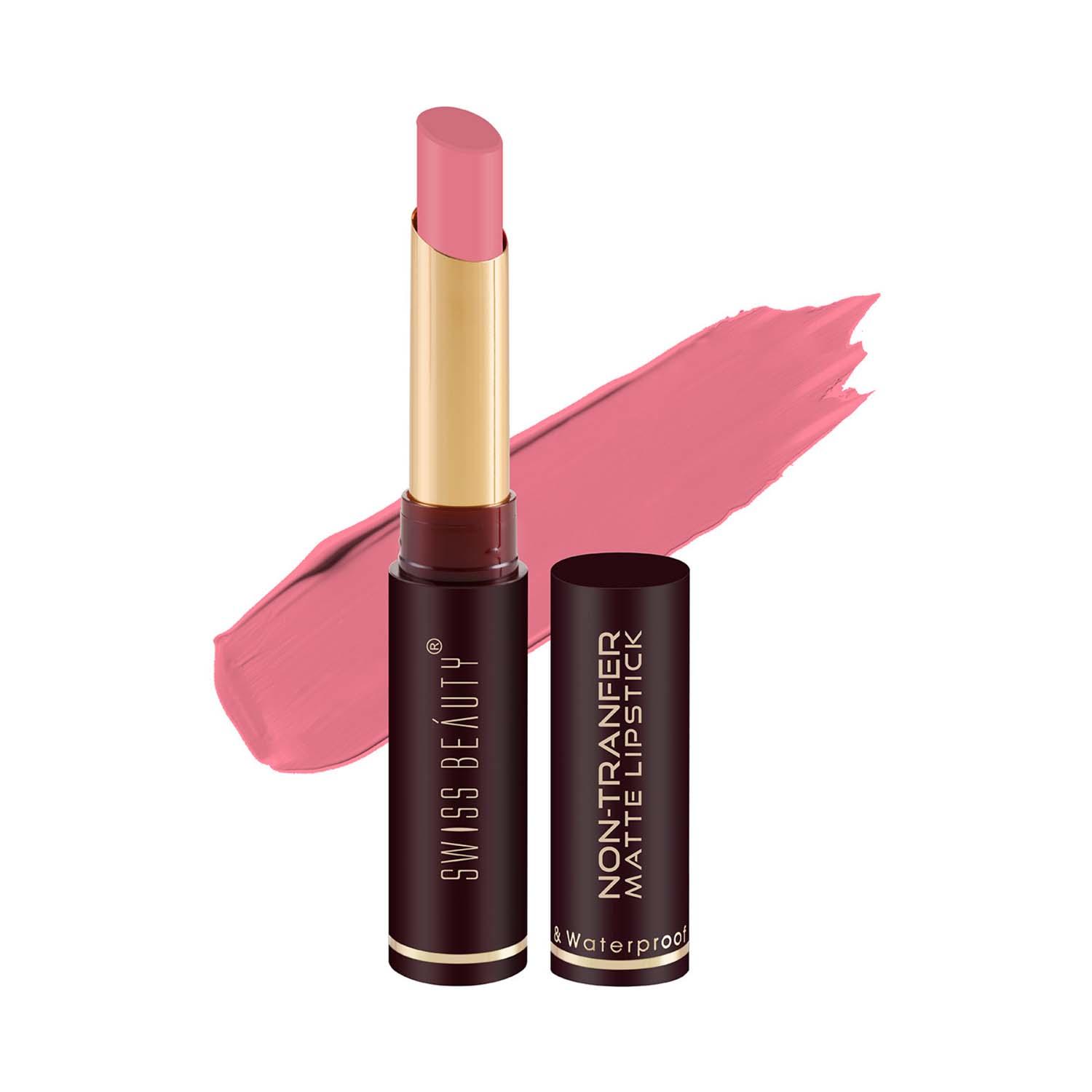 Swiss Beauty | Swiss Beauty Non-Transfer Matte Lipstick - Lilac Blush (2 g)