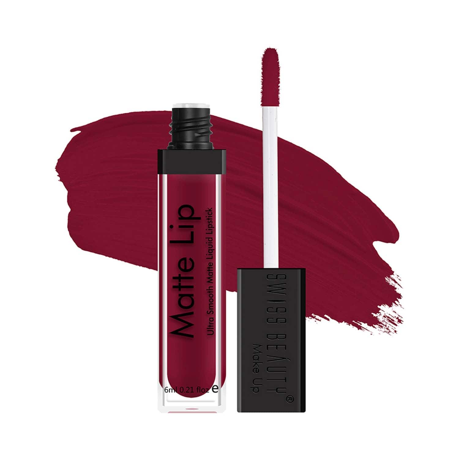 Swiss Beauty | Swiss Beauty Ultra Smooth Matte Liquid Lipstick - Mahogany (6 ml)