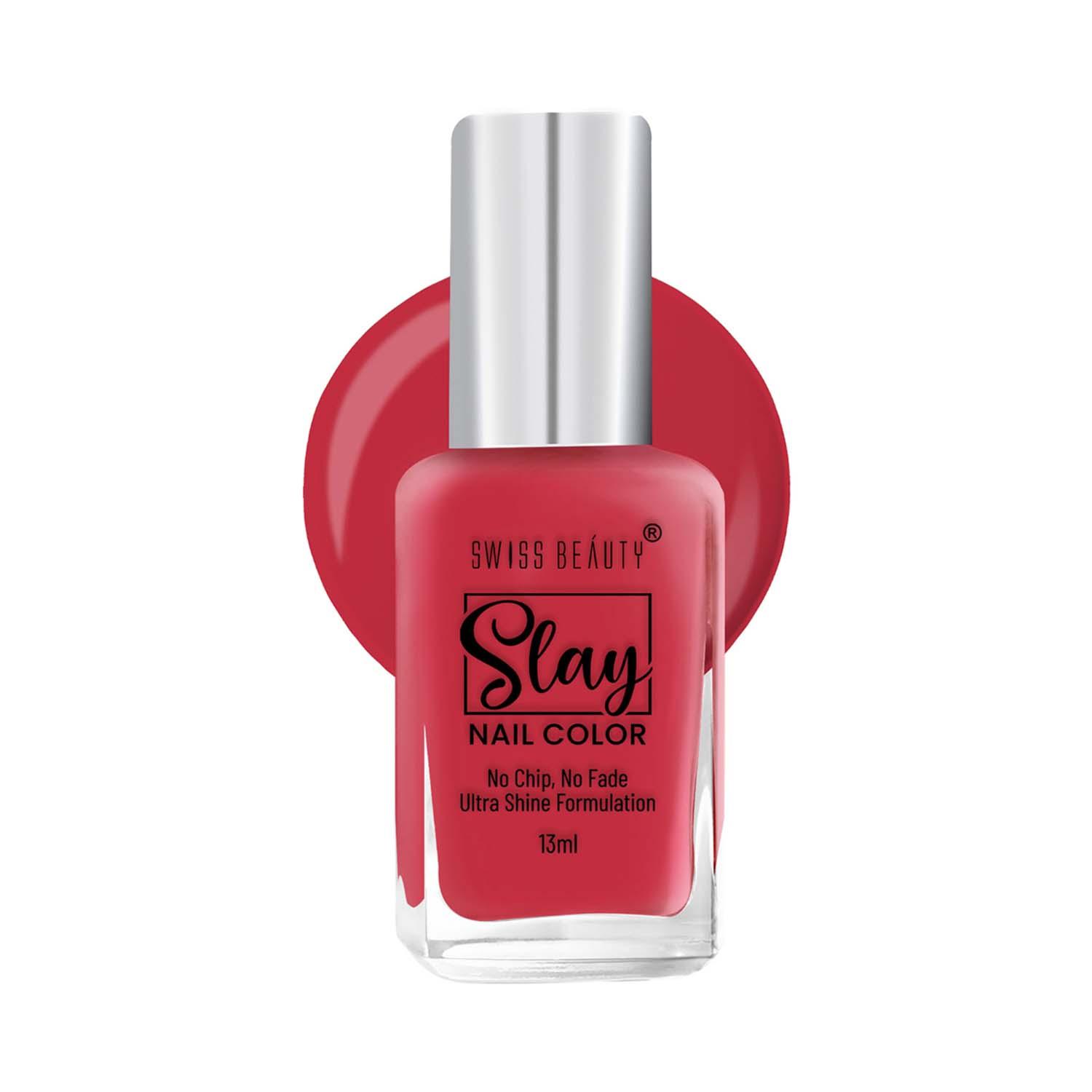 Swiss Beauty | Swiss Beauty Slay Nail Color - Cherry Pink (13 ml)