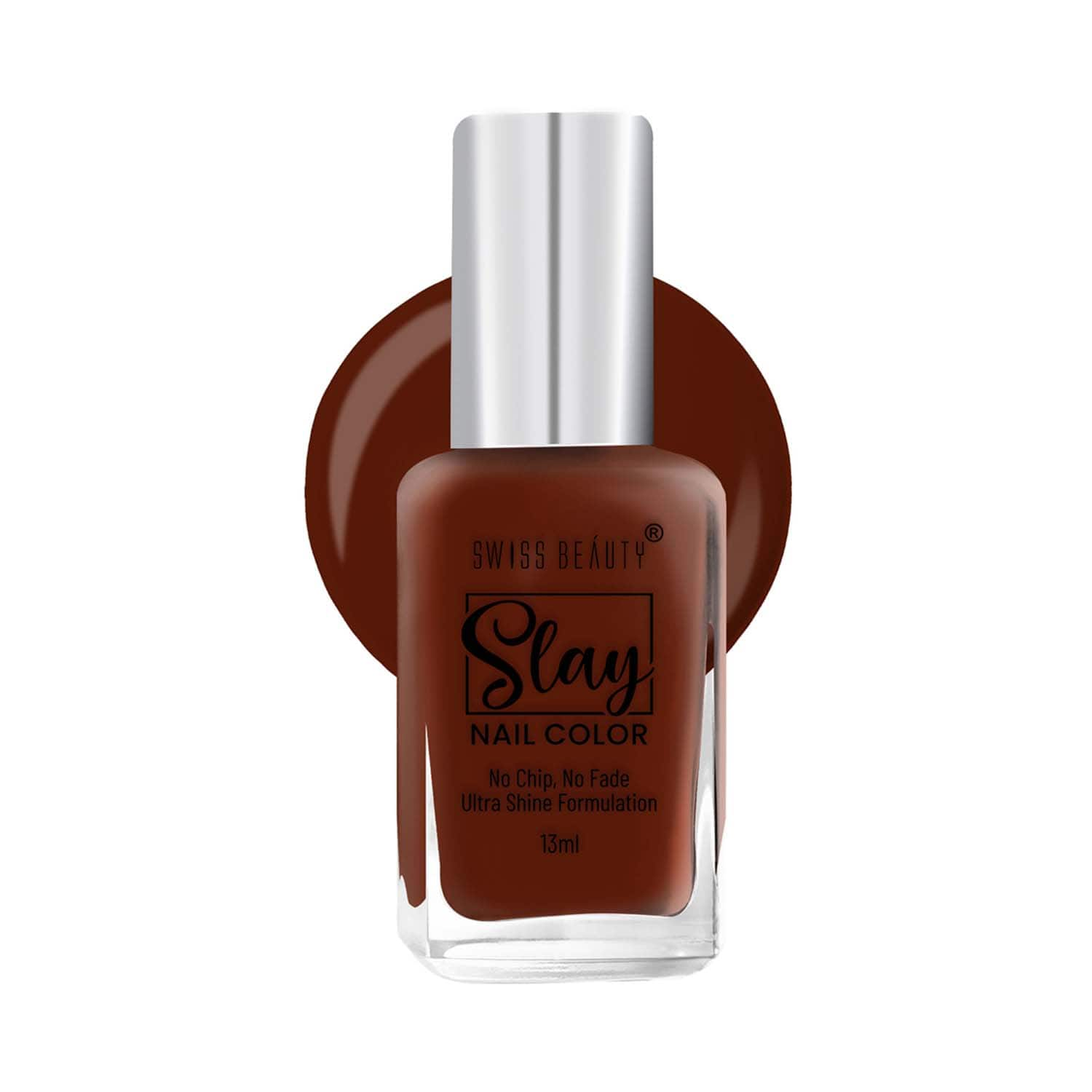 Swiss Beauty | Swiss Beauty Slay Nail Color - Deep Mahogany (13 ml)