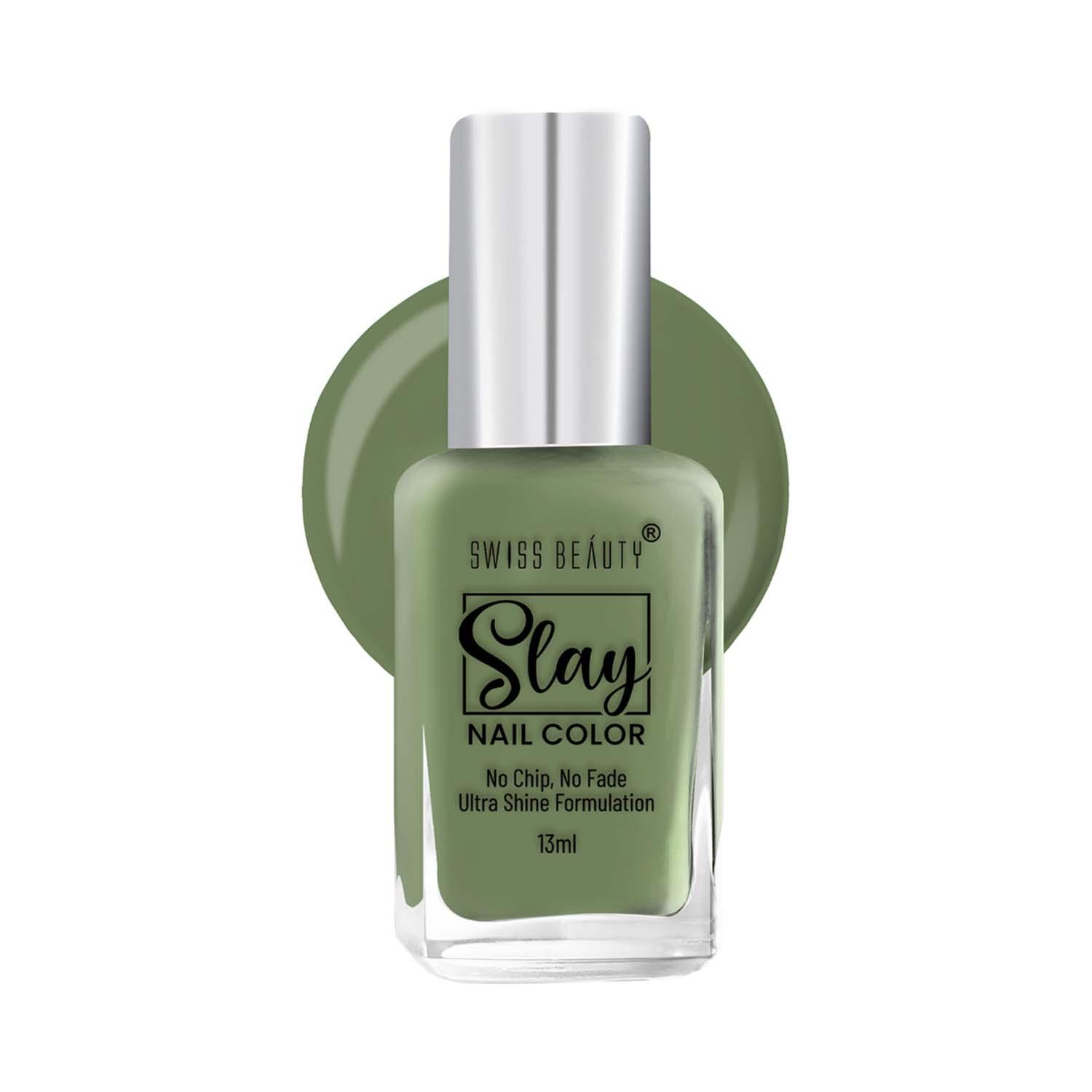 Swiss Beauty | Swiss Beauty Slay Nail Color - Greenery (13 ml)