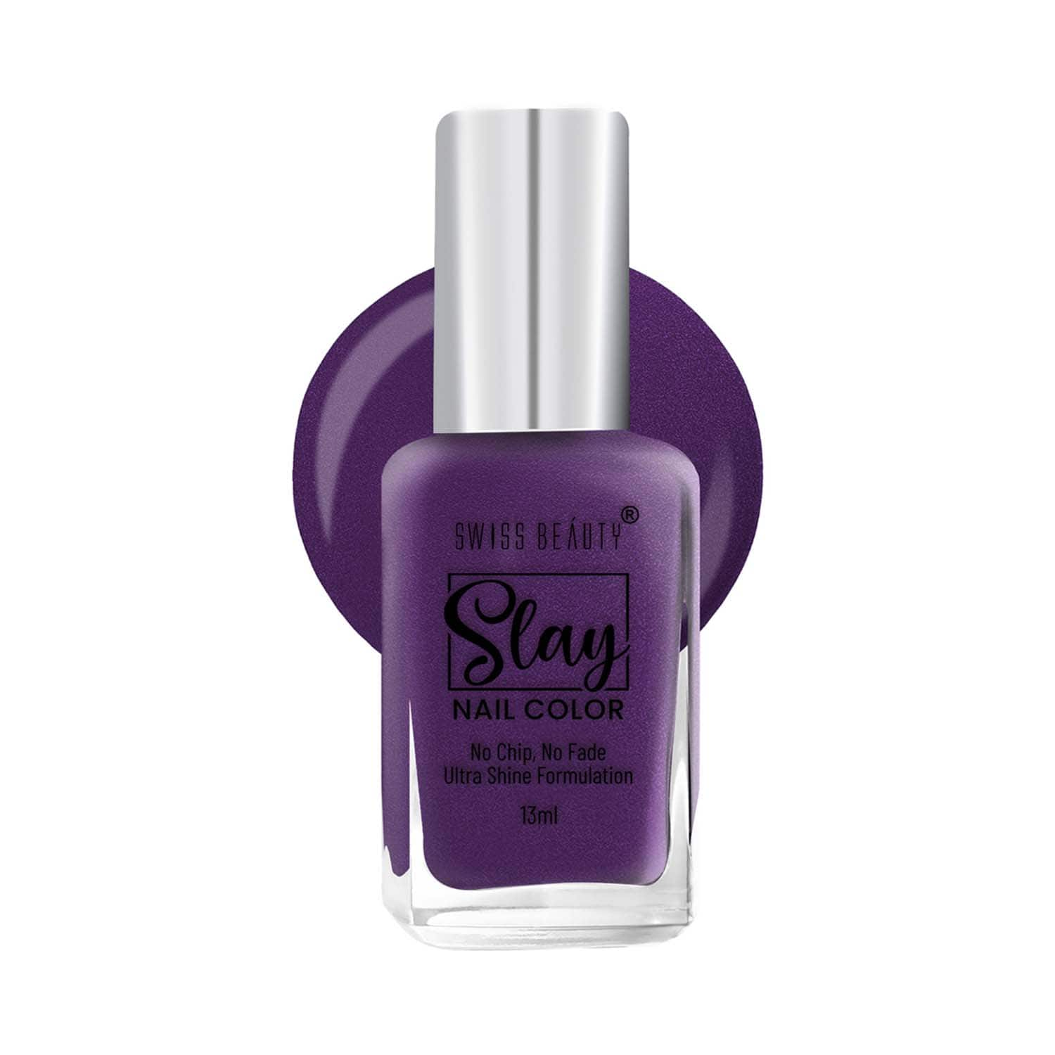 Swiss Beauty | Swiss Beauty Slay Nail Color - Dark Violet (13 ml)