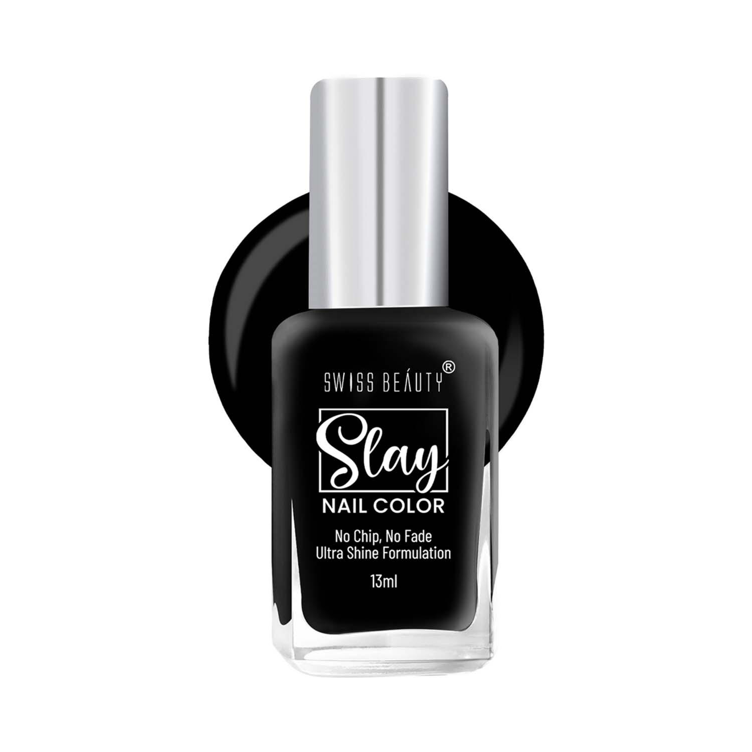 Swiss Beauty | Swiss Beauty Slay Nail Color - Mid Night (13 ml)