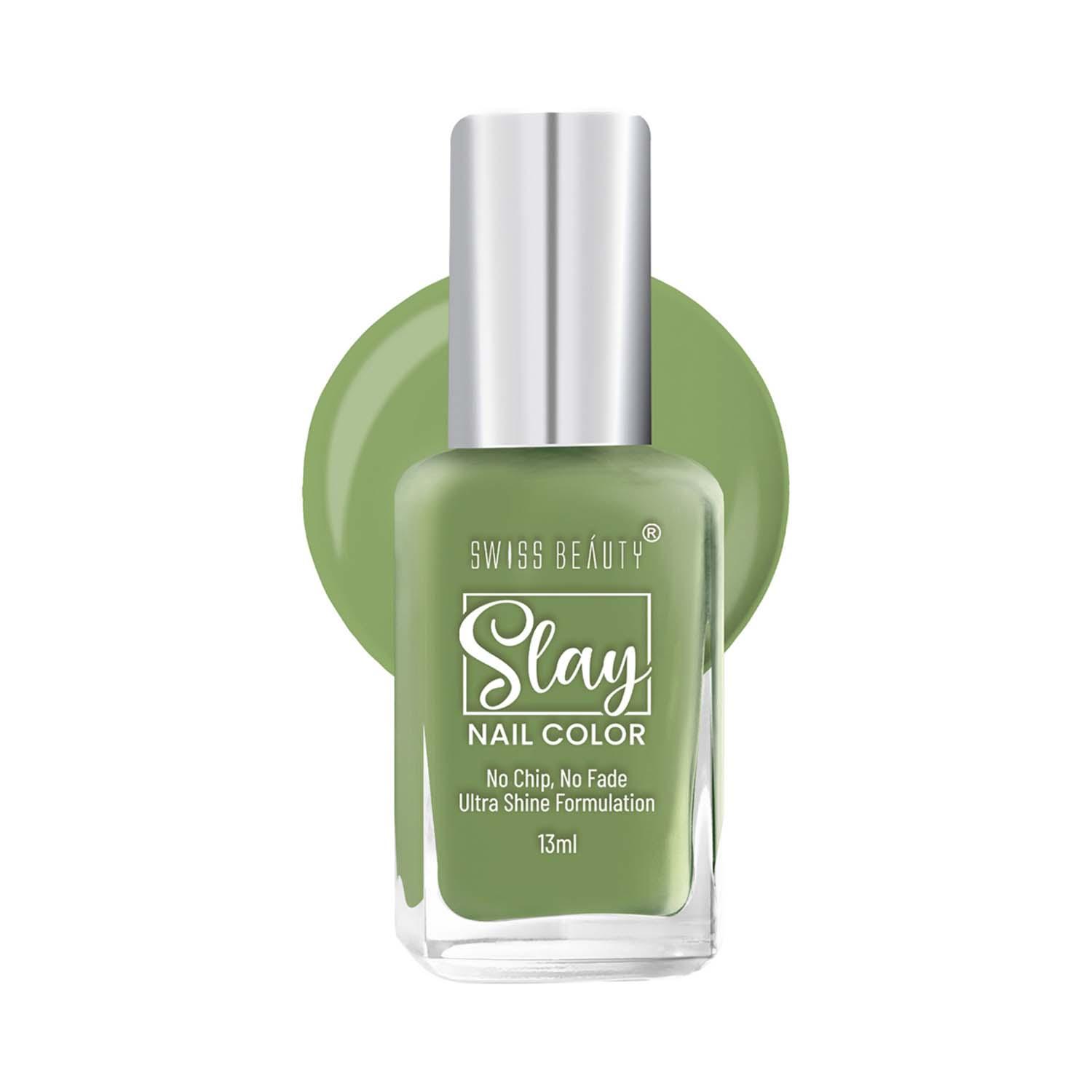 Swiss Beauty | Swiss Beauty Slay Nail Color - Cool Green (13 ml)