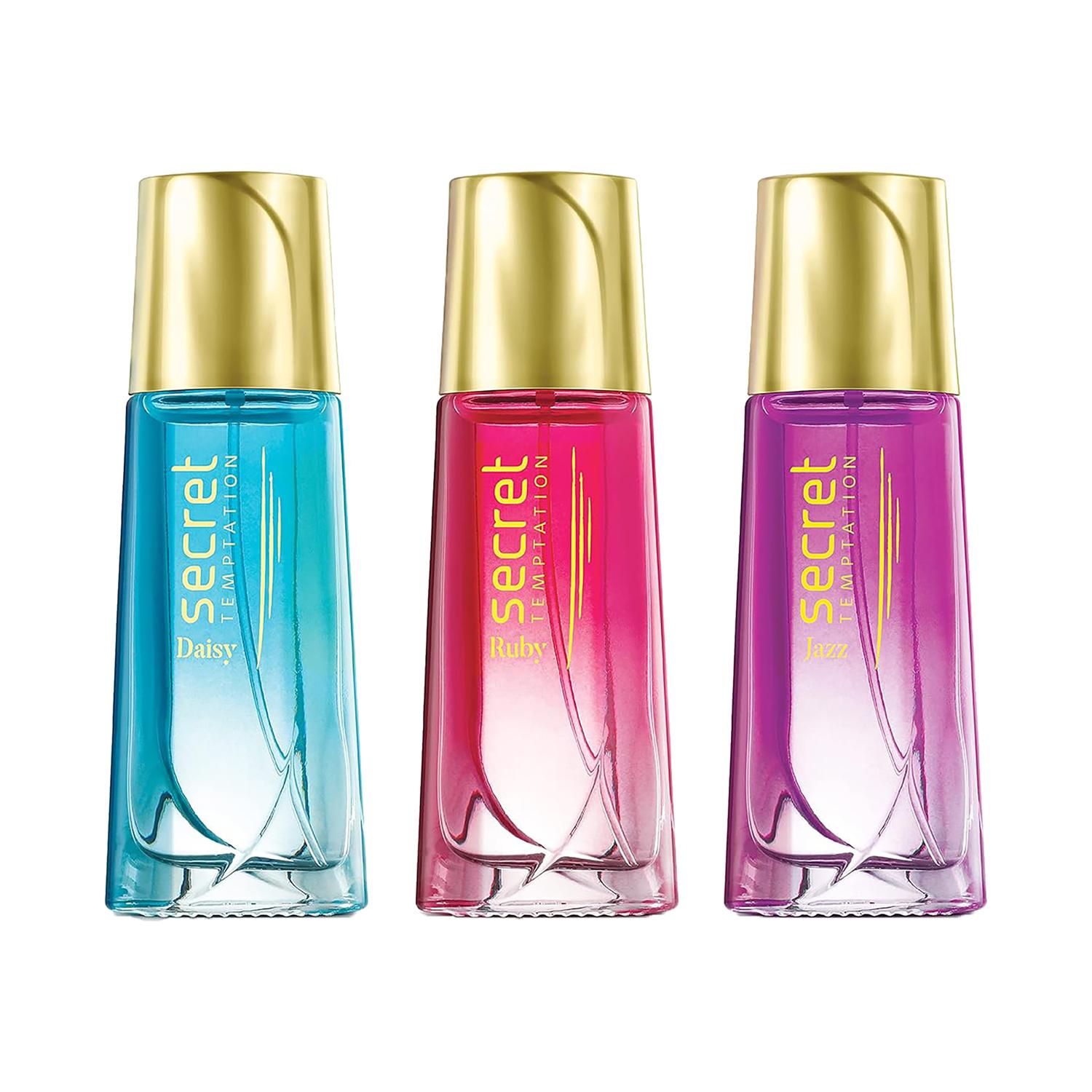Secret Temptation | Secret Temptation Daisy, Jazz and Ruby Perfume For Women Gift Set (3 Pcs)