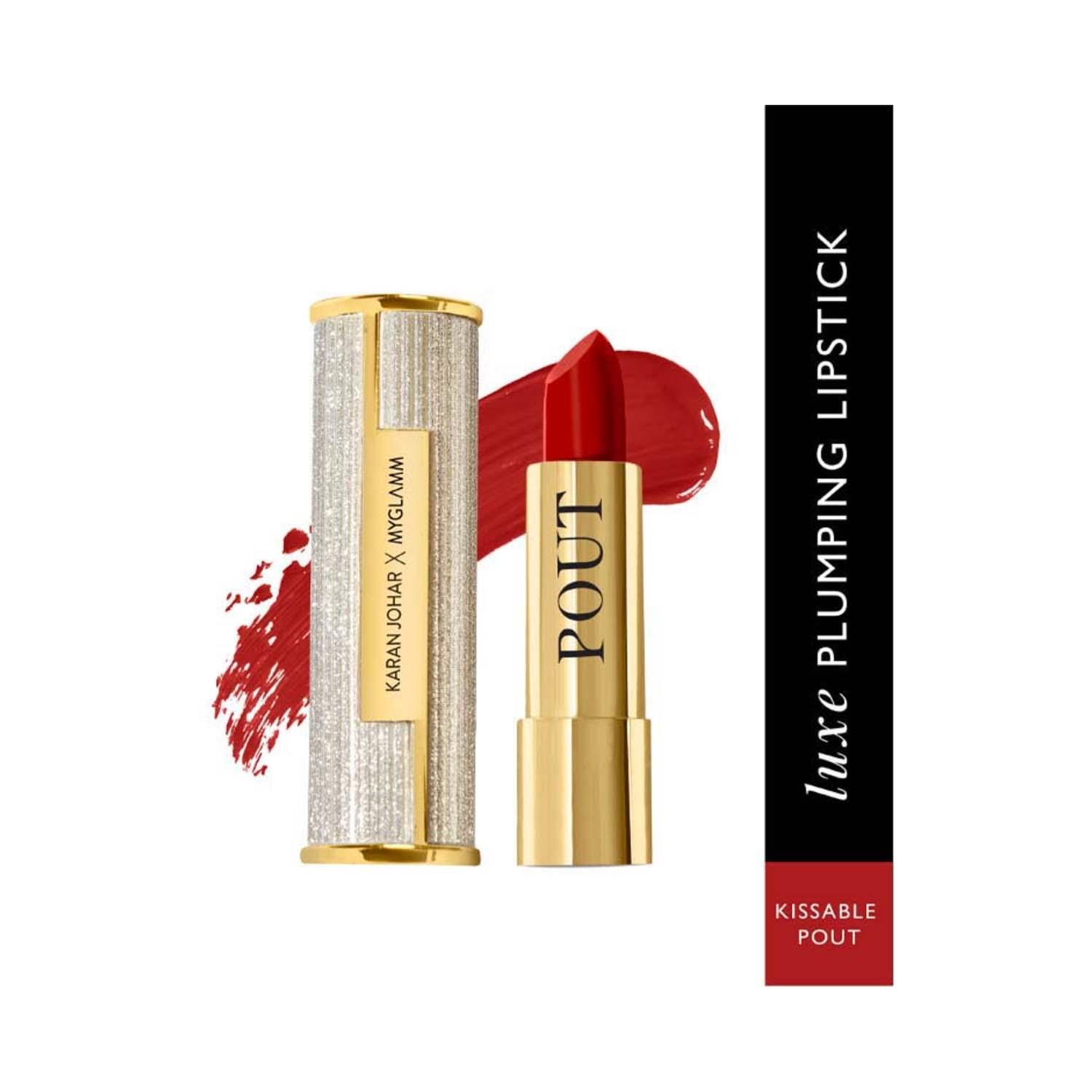 MyGlamm | MyGlamm Pout By Karan Johar Bullet Plumping Lipstick - Kissable Pout (3.5 g)