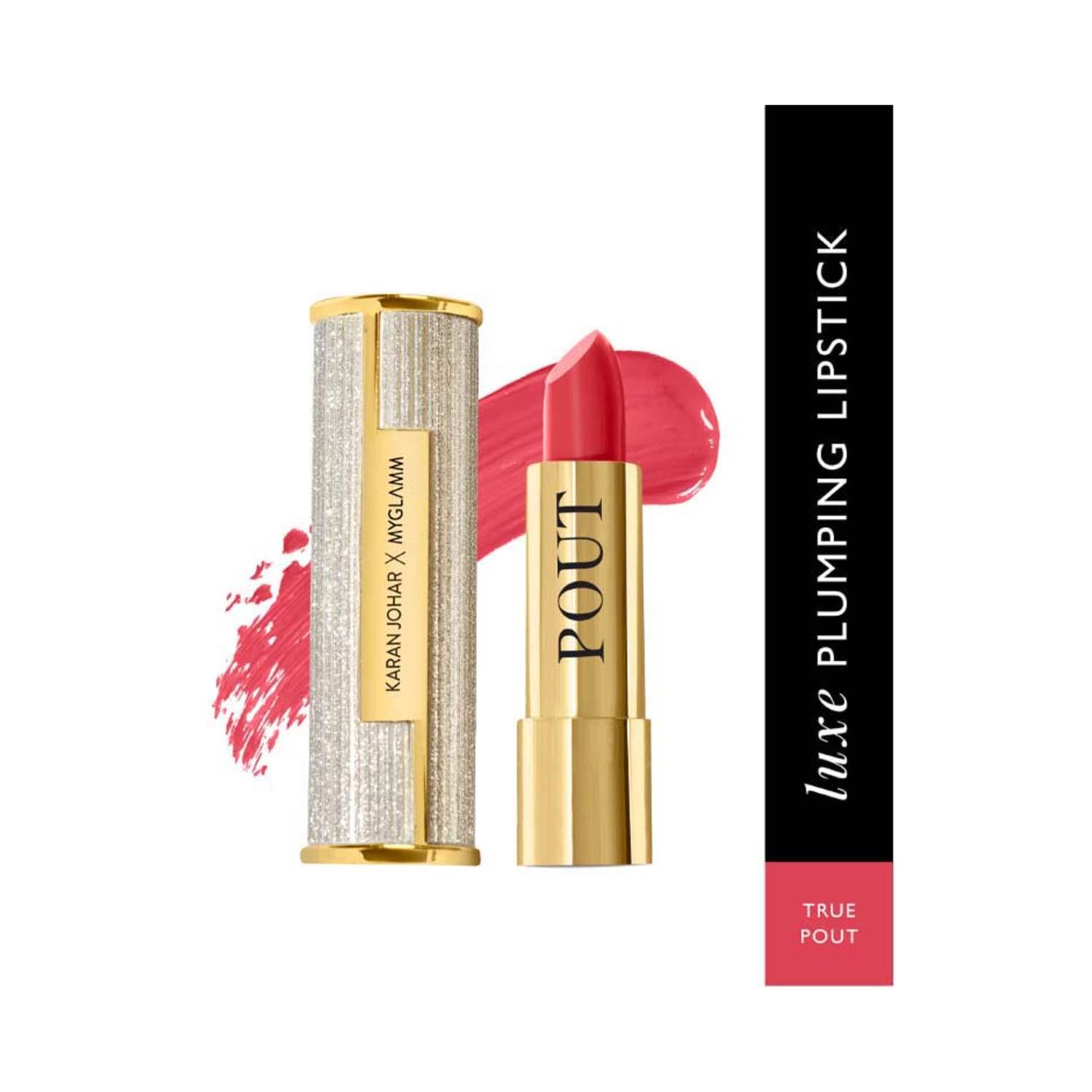 MyGlamm | MyGlamm Pout By Karan Johar Bullet Plumping Lipstick - True Pout (3.5 g)