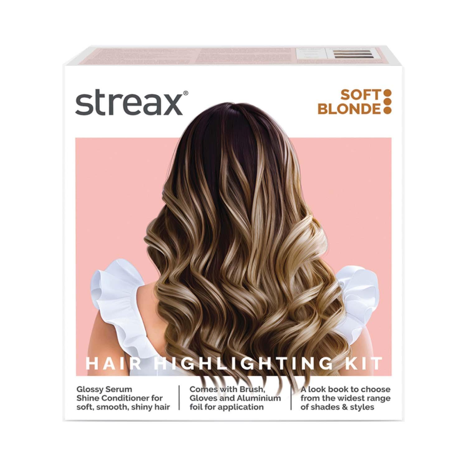 Streax Ultralights Hair Color Highlight Kit - Soft Blonde (180 g)