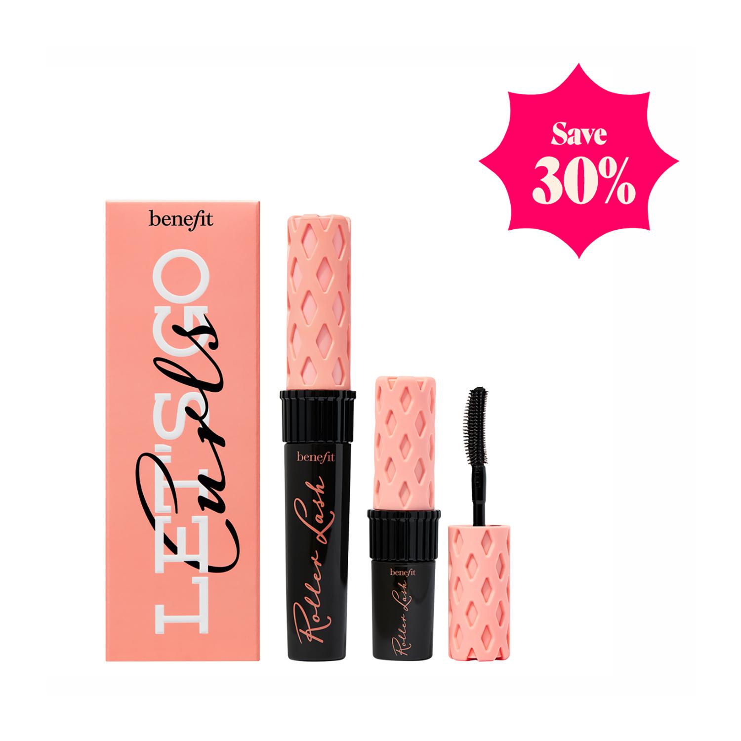 Benefit Cosmetics | Benefit Cosmetics Let's Go Curls Super-Curling Mini Super-Curling & Lifting Mascara Set Black- 2 pcs (Savings 30%)