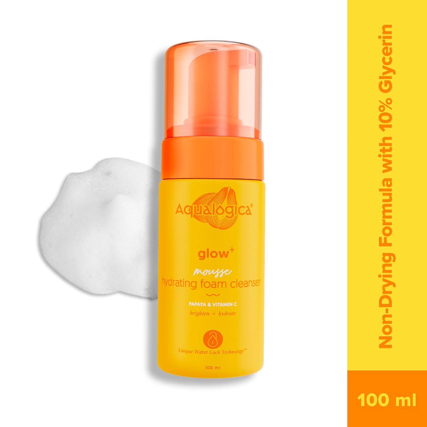 Aqualogica | Aqualogica Glow+ Mousse Hydrating Foam Face Cleanser (100 ml)