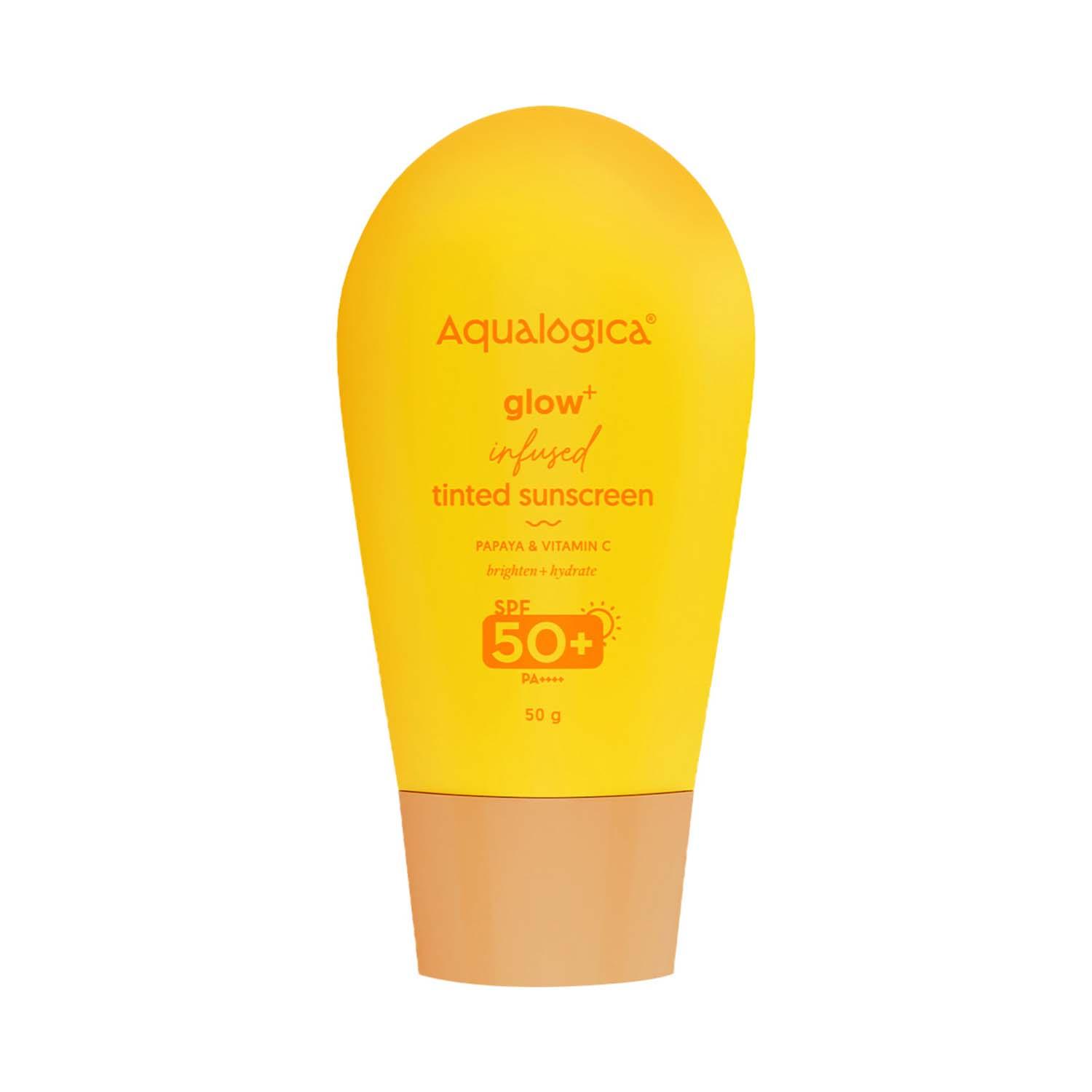 Aqualogica Glow+ Infused Tinted Sunscreen With SPF 50+ PA++++ (50 g)