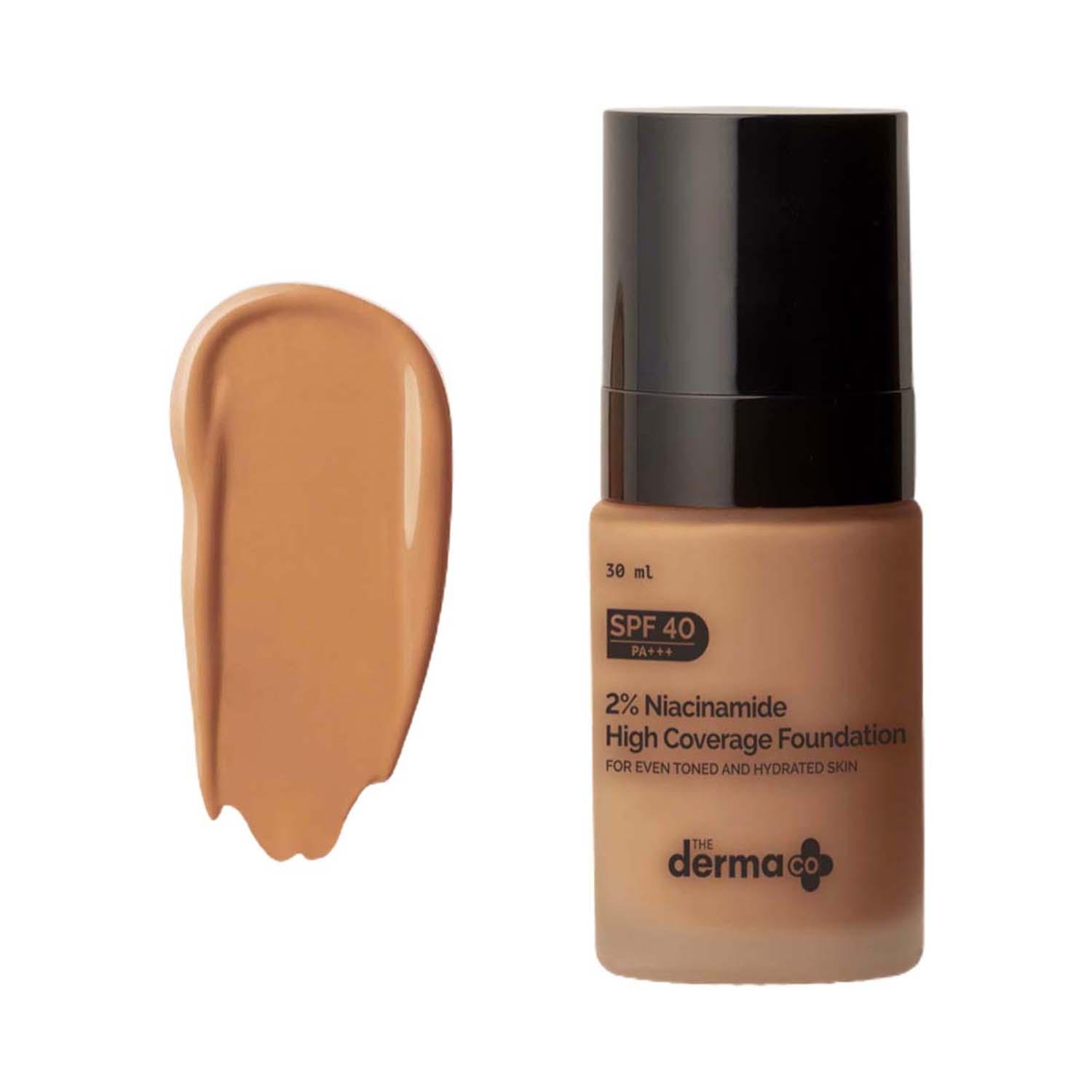 The Derma Co. 2% Niacinamide & 1% Hyaluronic Acid Foundation With SPF 40 PA+++ - Beige (30 g)
