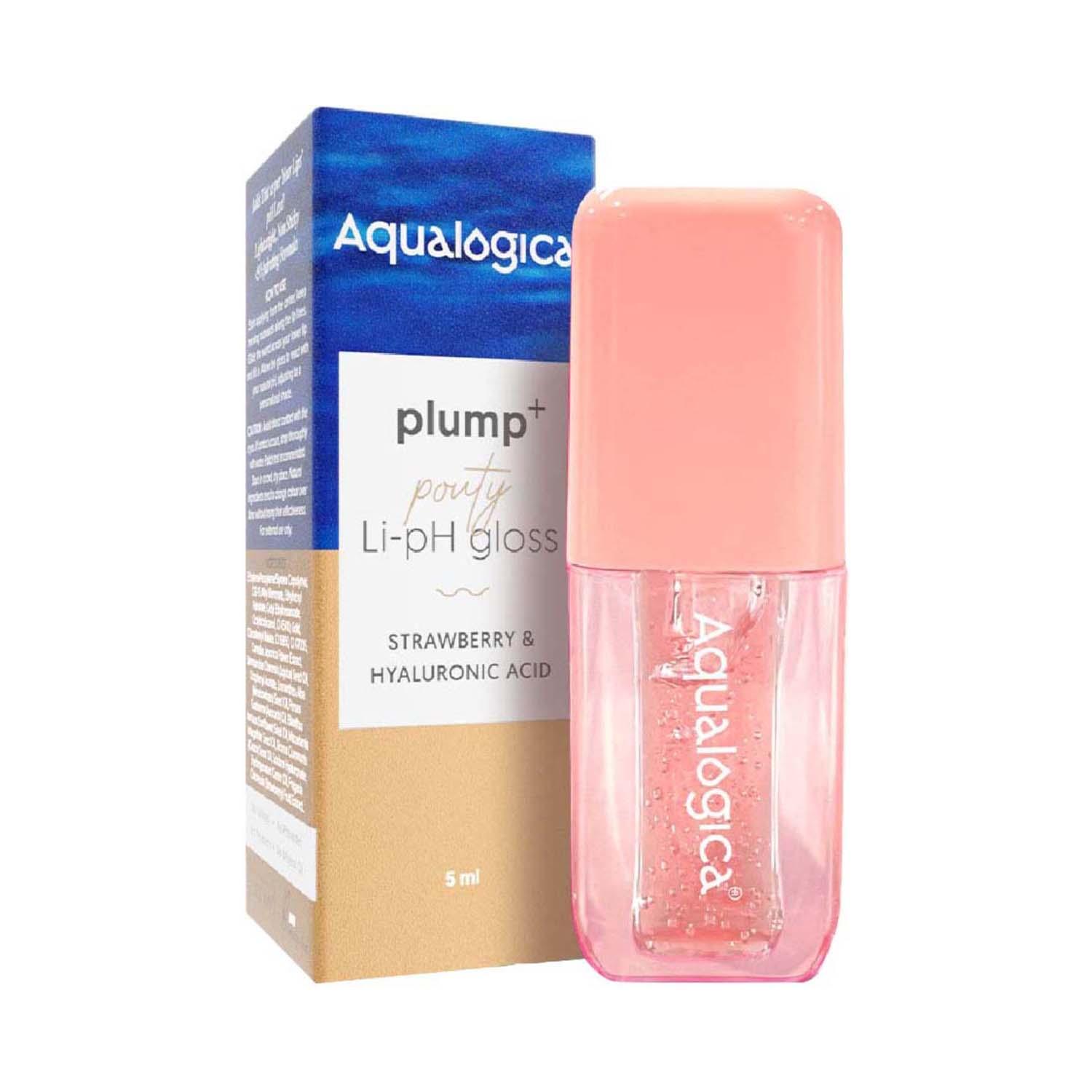 Aqualogica | Aqualogica Plump+ Pouty Li-Ph Lip Gloss - Peach Vanilla (5 ml)