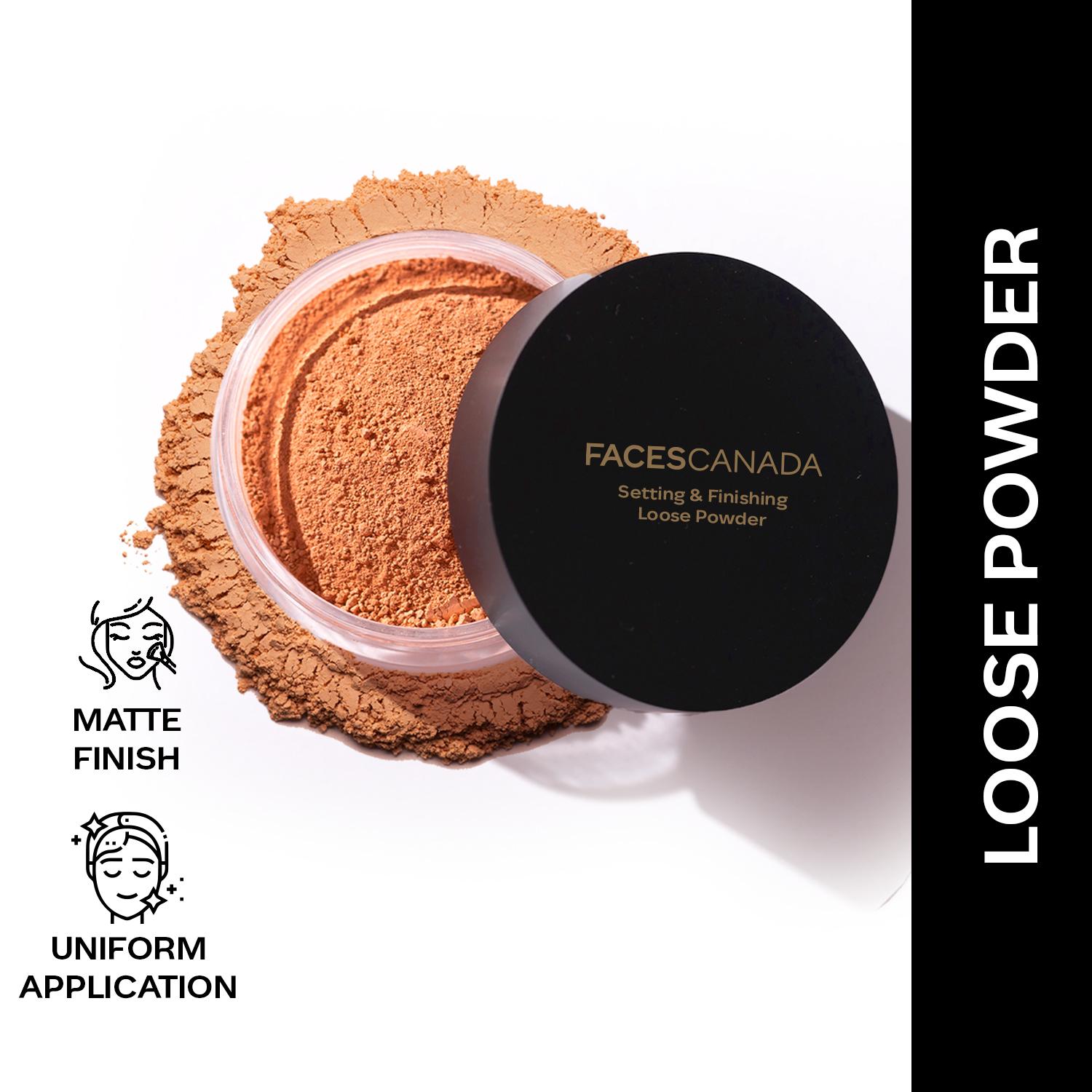 Faces Canada | Faces Canada Setting and Finishing Loose Powder, Sheer Coverage & Naturally Radiant Finish (10 g)