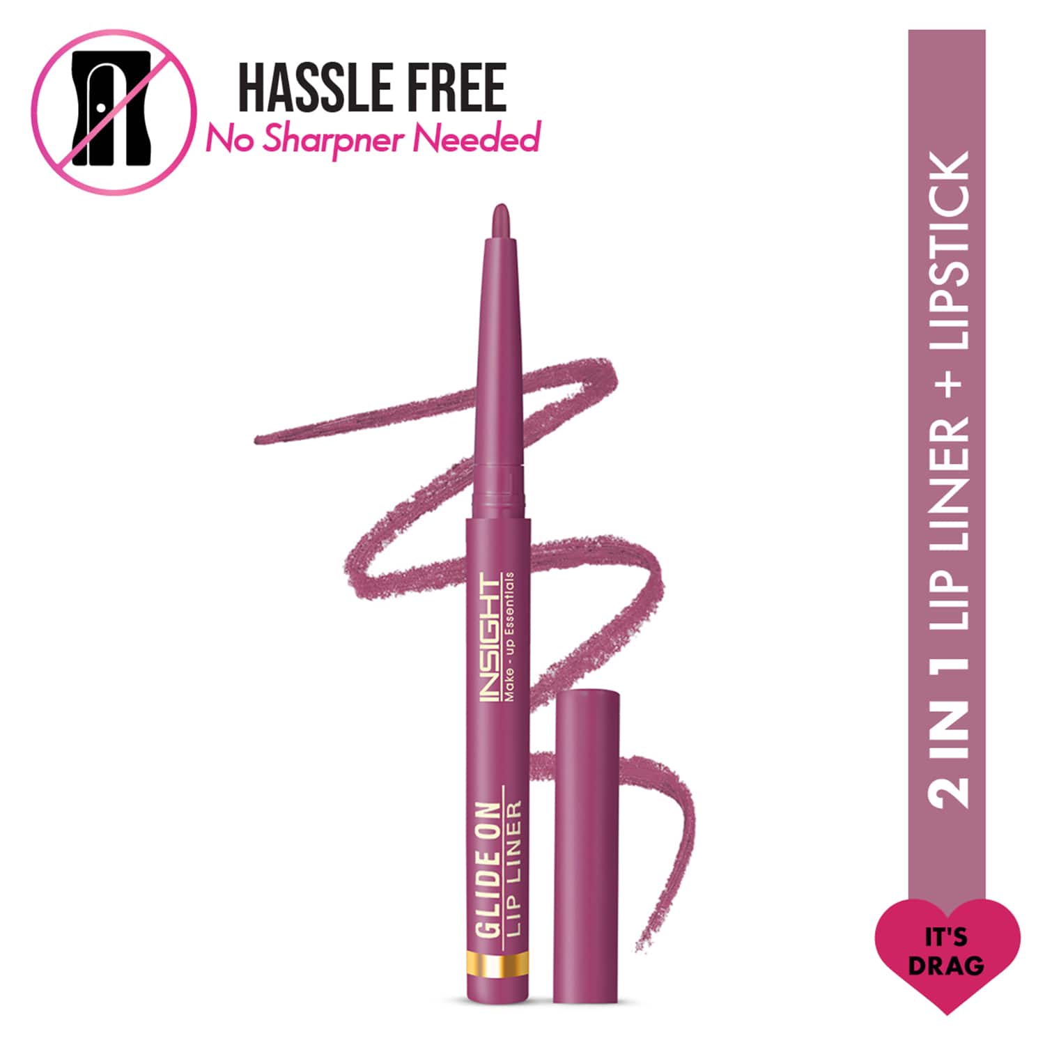 Insight Cosmetics | Insight Cosmetics Glide On Lip Liner - It's Drag (0.3 g)