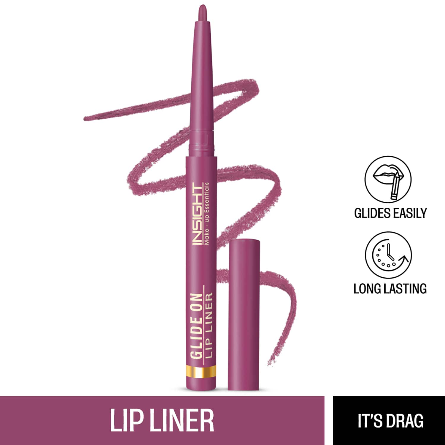 Insight Cosmetics | Insight Cosmetics Glide On Lip Liner - It's Drag (0.3 g)